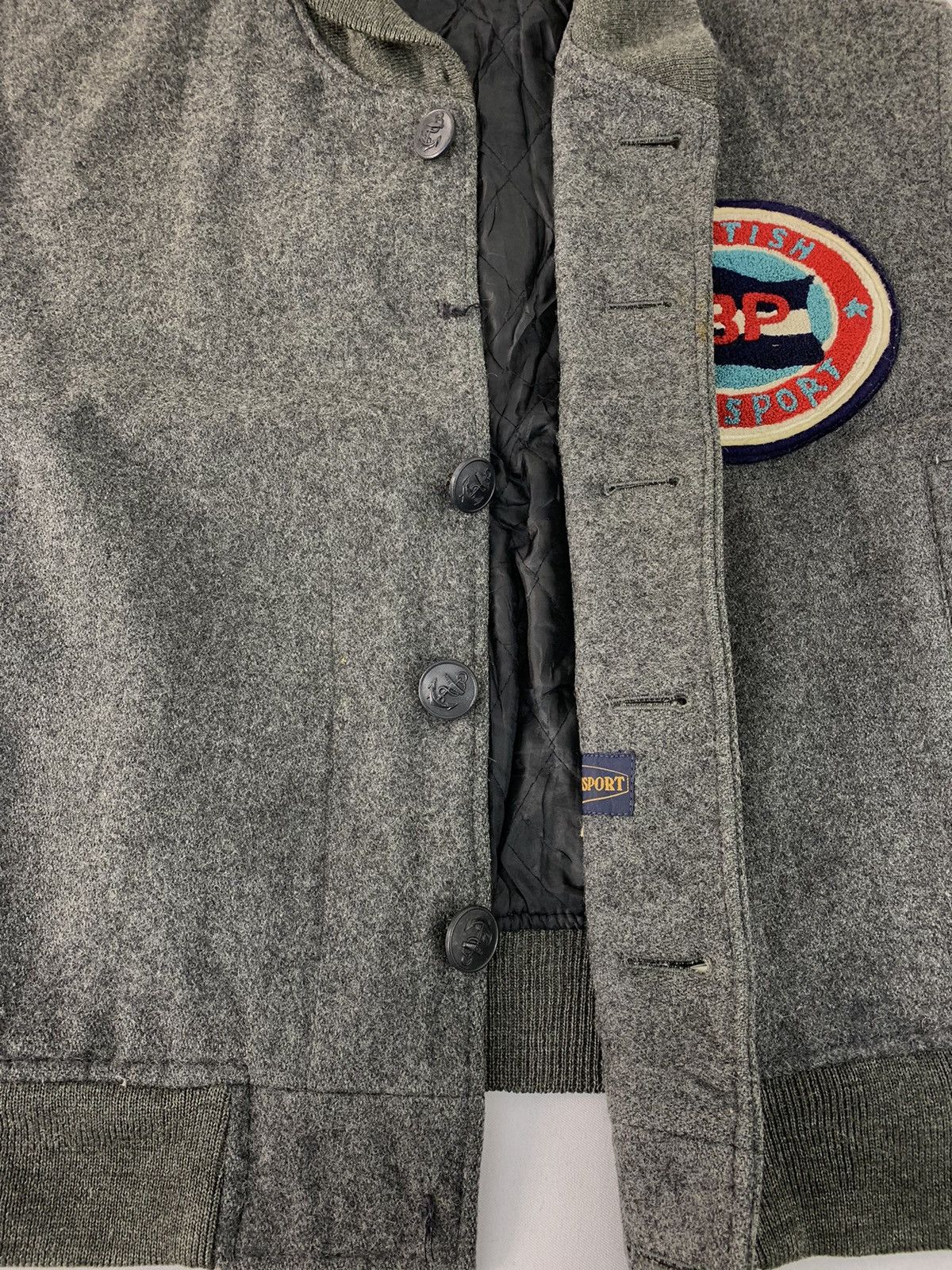 Vintage Hype British Passport Wool Varsity Jacket Snap Button Style Size US M / EU 48-50 / 2 - 5 Thumbnail