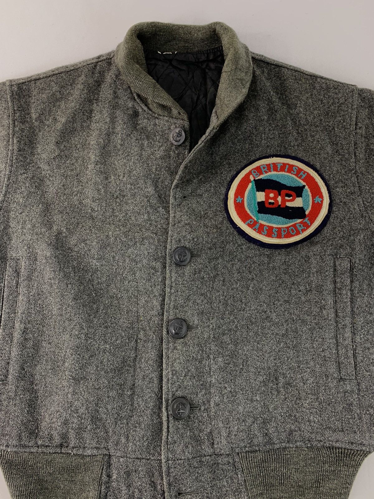 Vintage Hype British Passport Wool Varsity Jacket Snap Button Style Size US M / EU 48-50 / 2 - 4 Thumbnail
