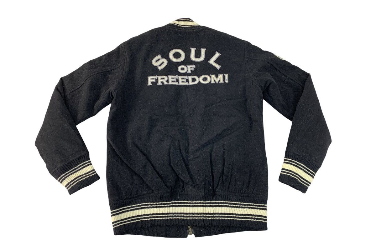 Japanese Brand Grail Soul Of Freedom SF Patches Varsity Jacket Padded Size US L / EU 52-54 / 3 - 1 Thumbnail