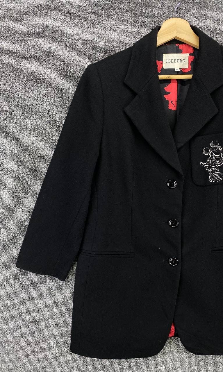 Iceberg Vintage Iceberg x Disney Mickey Mouse Wool Coat Long Jacket Size M / US 6-8 / IT 42-44 - 4 Thumbnail