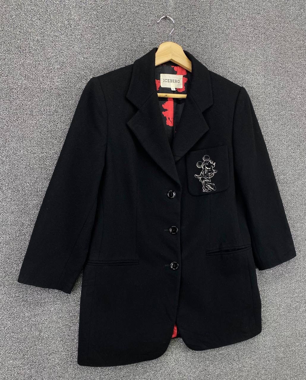 Iceberg Vintage Iceberg x Disney Mickey Mouse Wool Coat Long Jacket Size M / US 6-8 / IT 42-44 - 2 Thumbnail