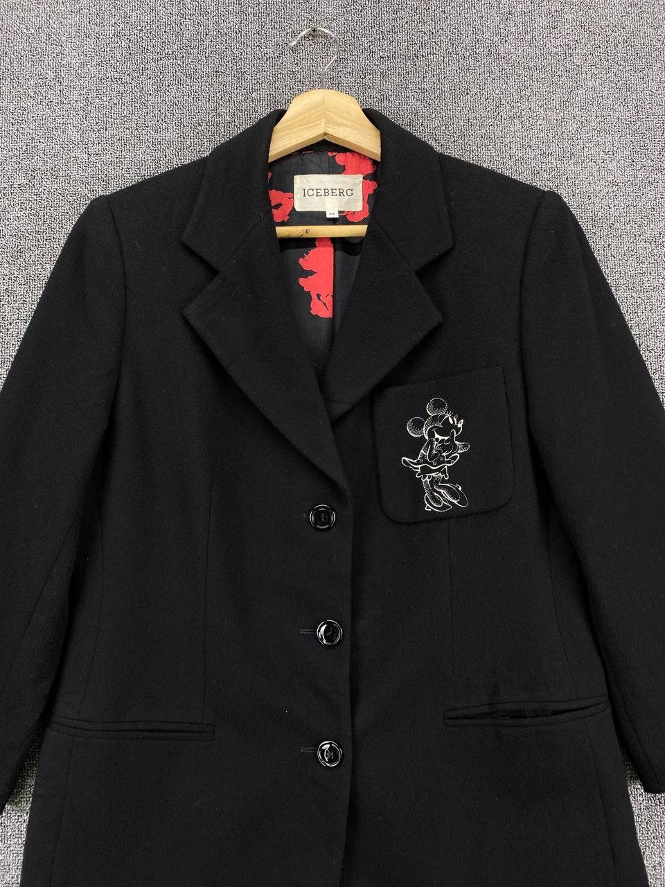 Iceberg Vintage Iceberg x Disney Mickey Mouse Wool Coat Long Jacket Size M / US 6-8 / IT 42-44 - 5 Thumbnail