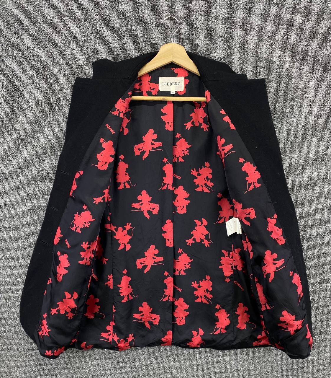 Iceberg Vintage Iceberg x Disney Mickey Mouse Wool Coat Long Jacket Size M / US 6-8 / IT 42-44 - 6 Thumbnail