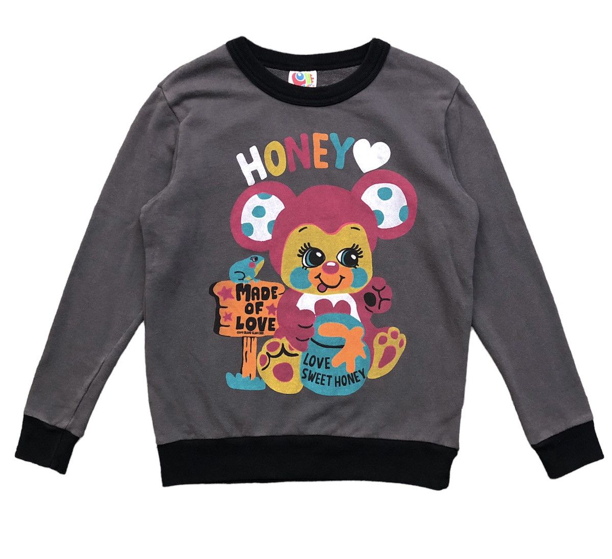 image of Archival Clothing x Grand Slam Love Revolution Honey Print Crewneck Sweatshirt, Men's (Size Small)