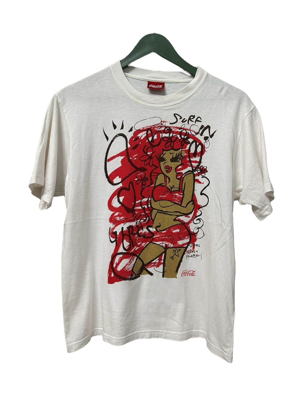 Vintage Y2K Coca Cola X Miyako Yamazaki Hot Girl Tshirt