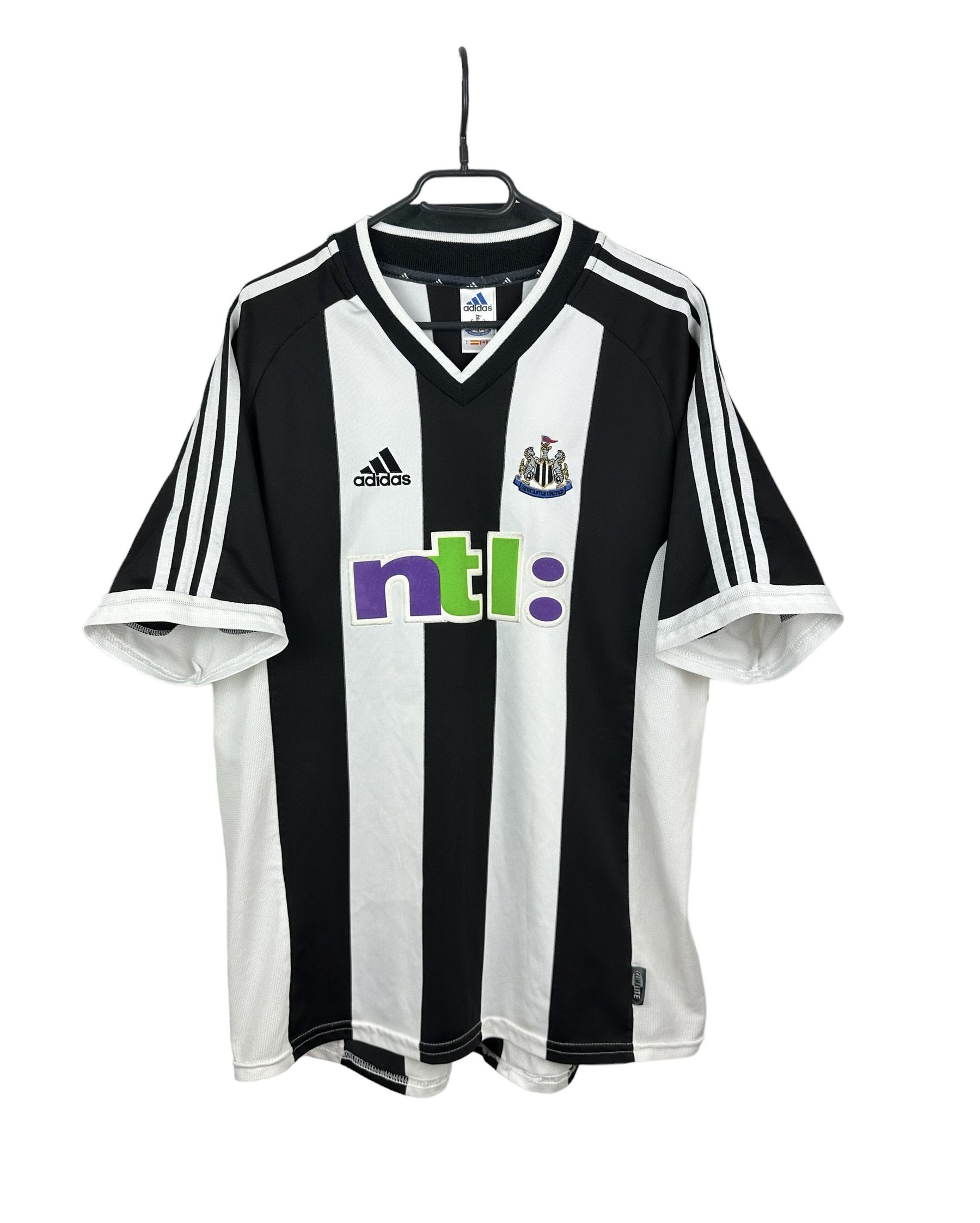 image of Adidas x Soccer Jersey Newcastle Home Football Shirt 2001 Soccer Jersey Sport, Men's (Size Large)