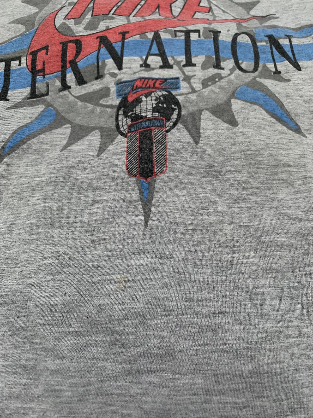 Nike × Vintage Vintage 80s Nike International t-shirt big logo one size Size US XL / EU 56 / 4 - 3 Thumbnail