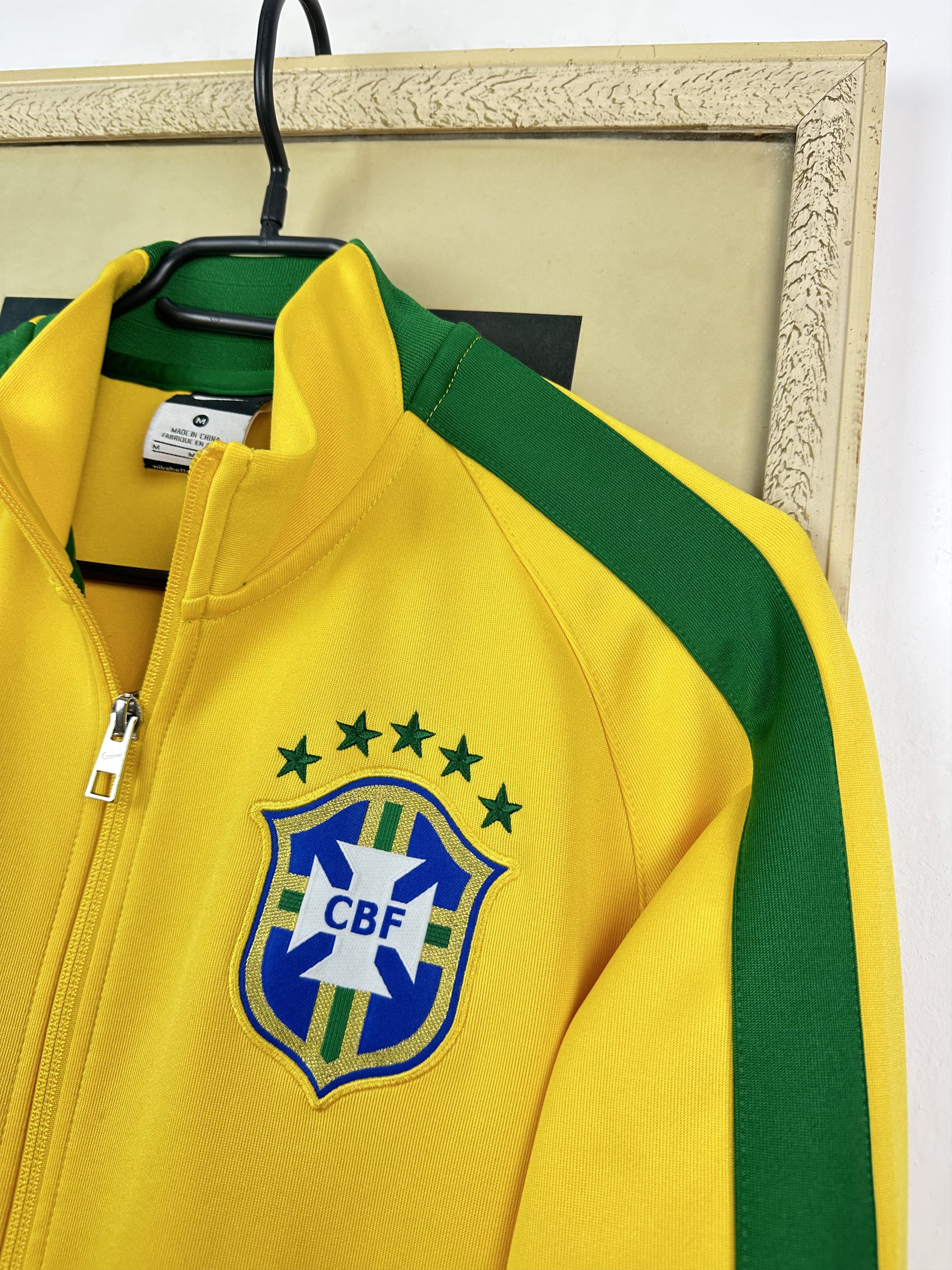 Nike Nike Brazil Football Jacket National Team Soccer Track Top Size US M / EU 48-50 / 2 - 3 Thumbnail