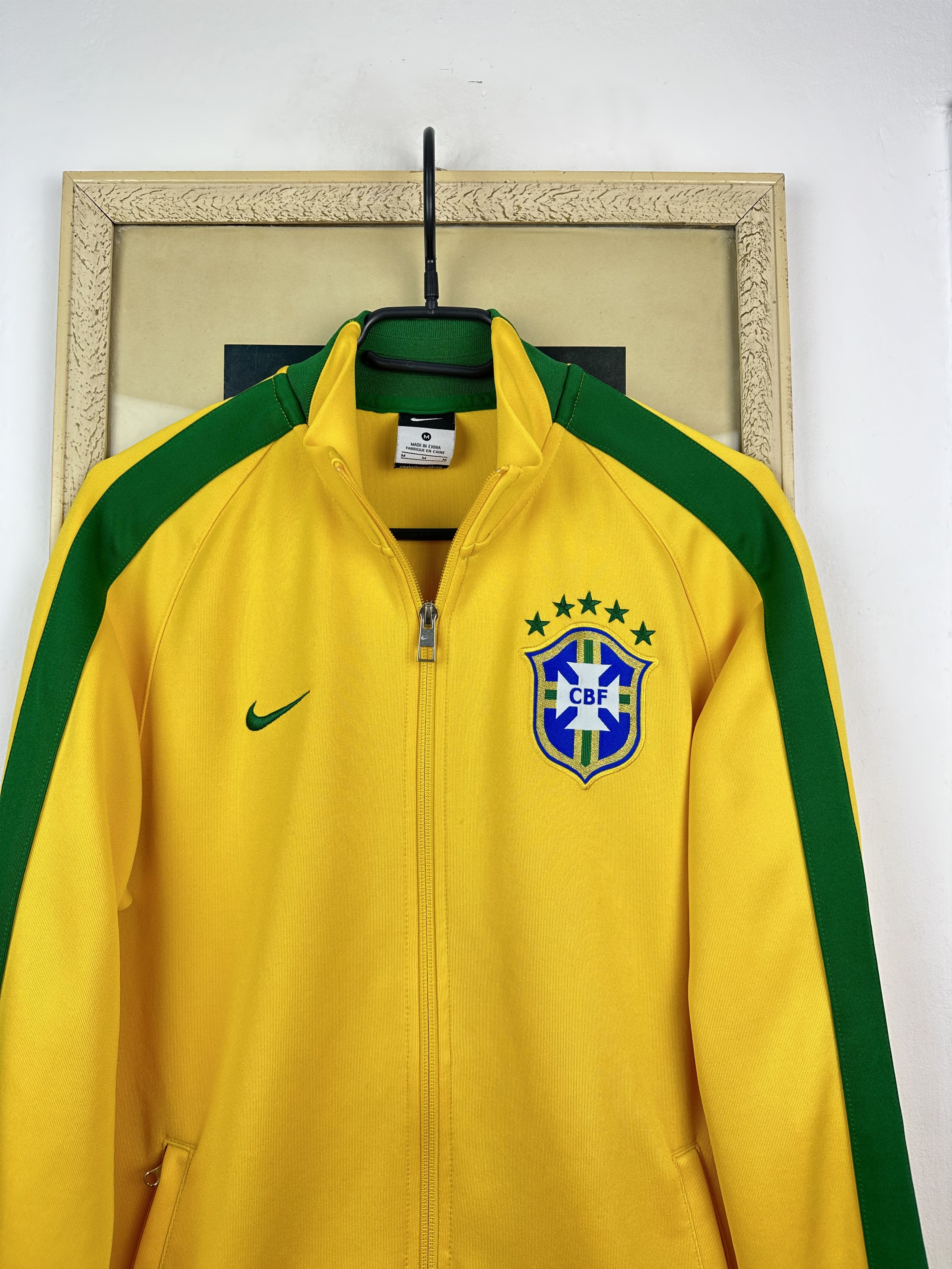Nike Brazil Football Jacket National Team Soccer Track Top