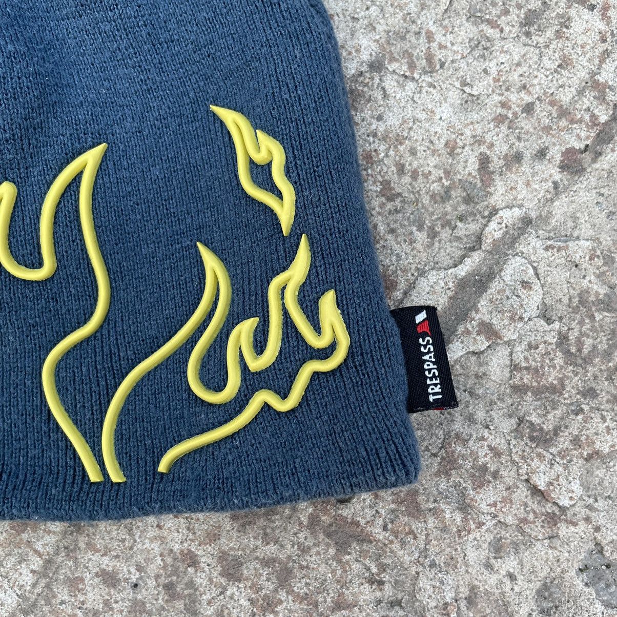 Rap Tees × Vintage Vintage Hat With Fire Rare Japanese Brand Y2K Style USA Size ONE SIZE - 3 Thumbnail