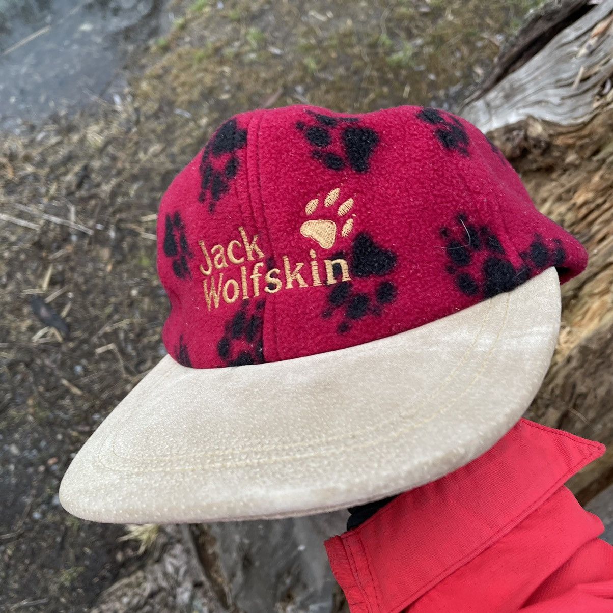 Jack Wolfskin Vintage Jack Wolfskin Cap Hat Snapback five-panel Fleece 90s Size ONE SIZE - 2 Thumbnail