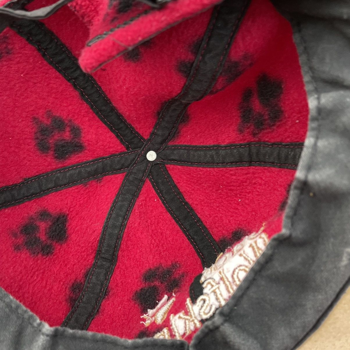Jack Wolfskin Vintage Jack Wolfskin Cap Hat Snapback five-panel Fleece 90s Size ONE SIZE - 9 Thumbnail