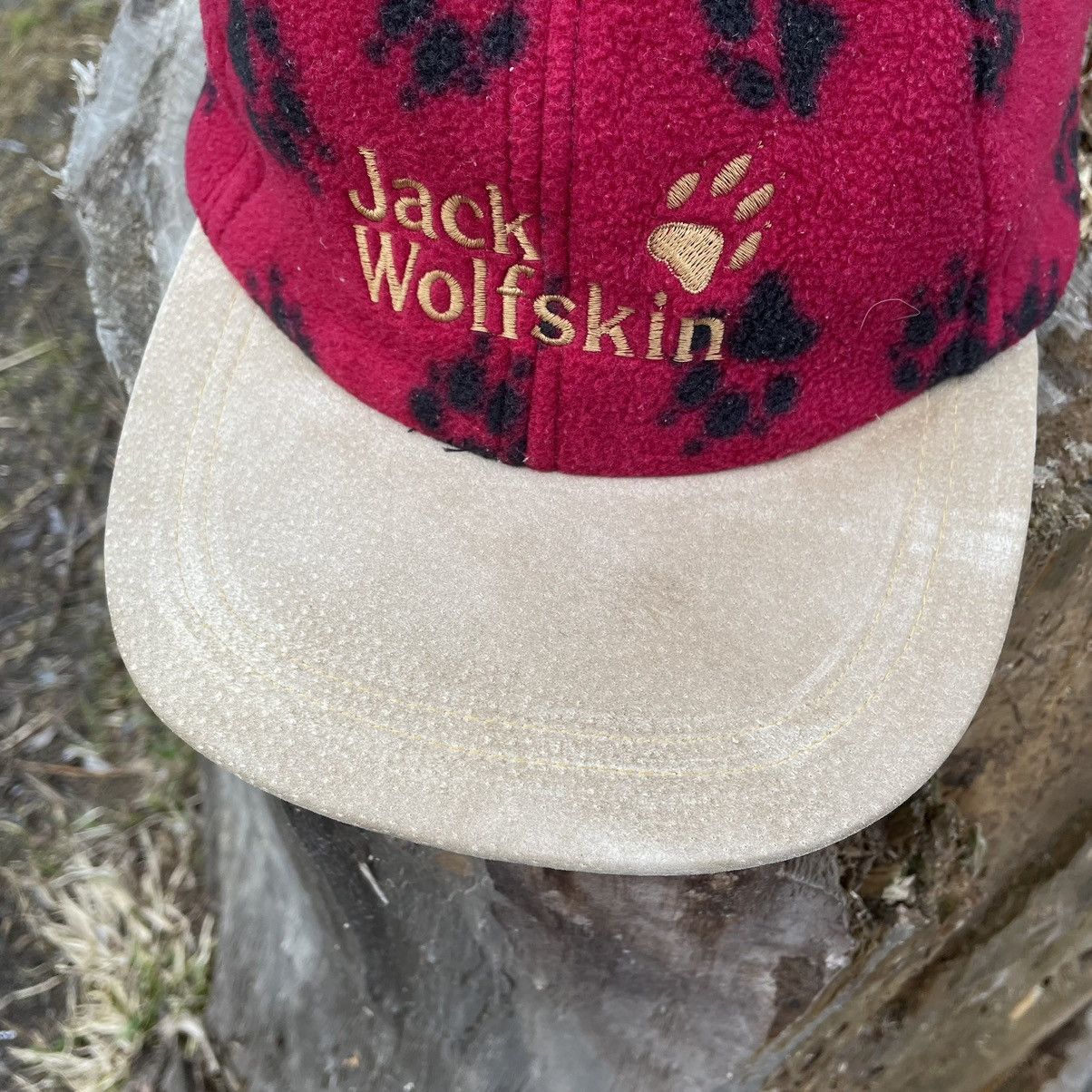 Jack Wolfskin Vintage Jack Wolfskin Cap Hat Snapback five-panel Fleece 90s Size ONE SIZE - 4 Thumbnail