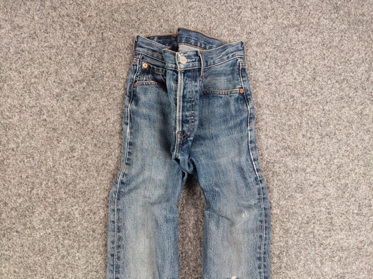 Levi's Vintage 90's Levis 501 Distressed Blue Faded Denim Jeans Size US 28 / EU 44 - 7 Thumbnail
