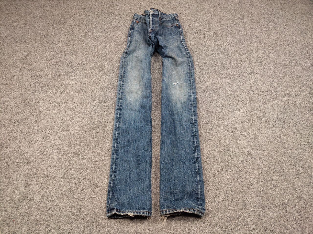 Levi's Vintage 90's Levis 501 Distressed Blue Faded Denim Jeans Size US 28 / EU 44 - 2 Thumbnail