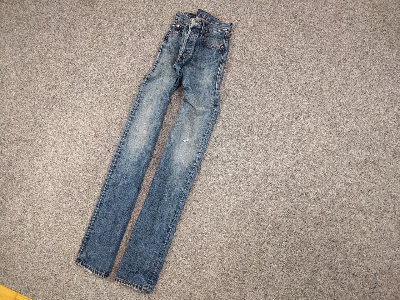 Levi's Vintage 90's Levis 501 Distressed Blue Faded Denim Jeans Size US 28 / EU 44 - 3 Thumbnail