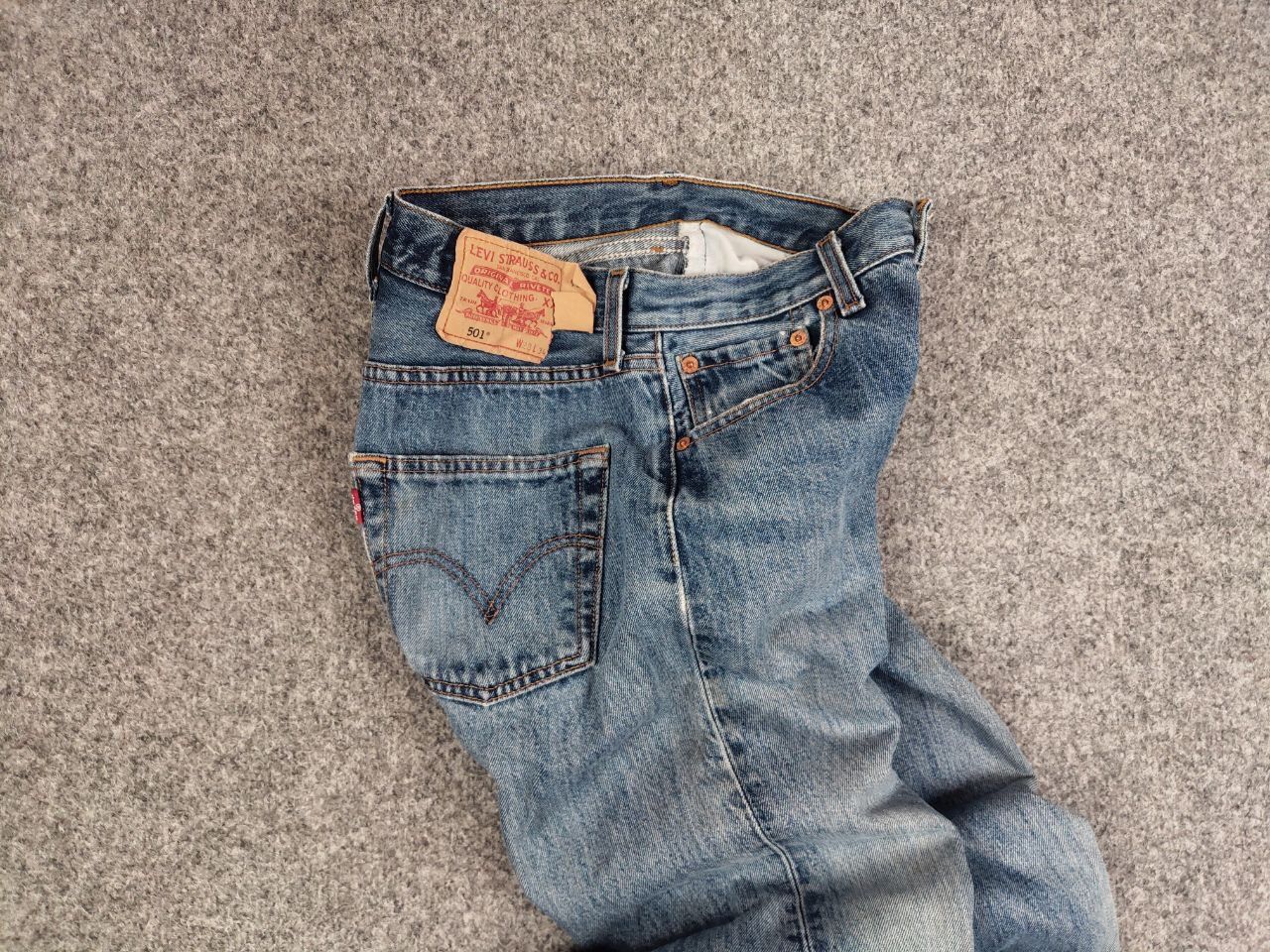 Levi's Vintage 90's Levis 501 Distressed Blue Faded Denim Jeans Size US 28 / EU 44 - 19 Thumbnail