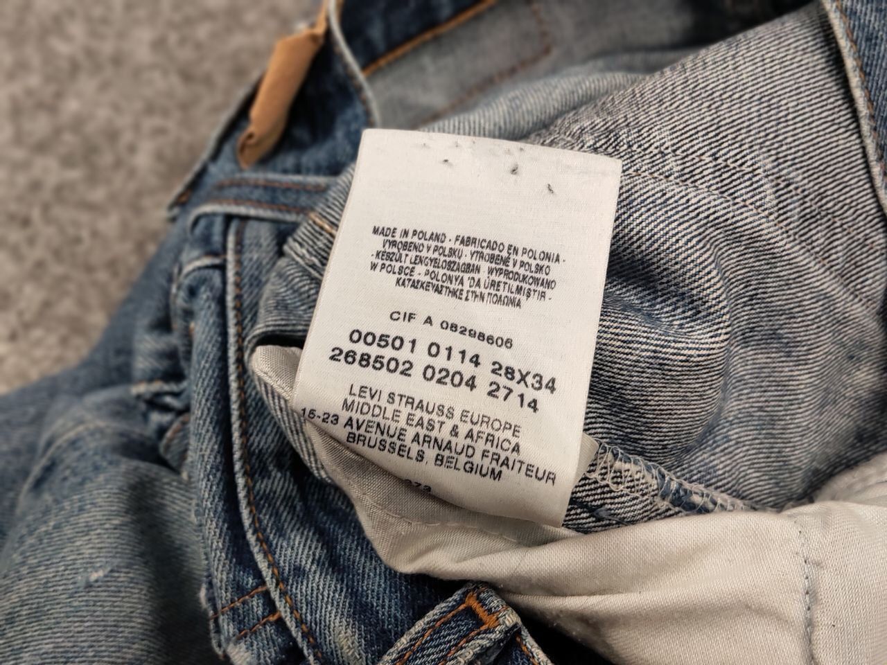Levi's Vintage 90's Levis 501 Distressed Blue Faded Denim Jeans Size US 28 / EU 44 - 21 Thumbnail