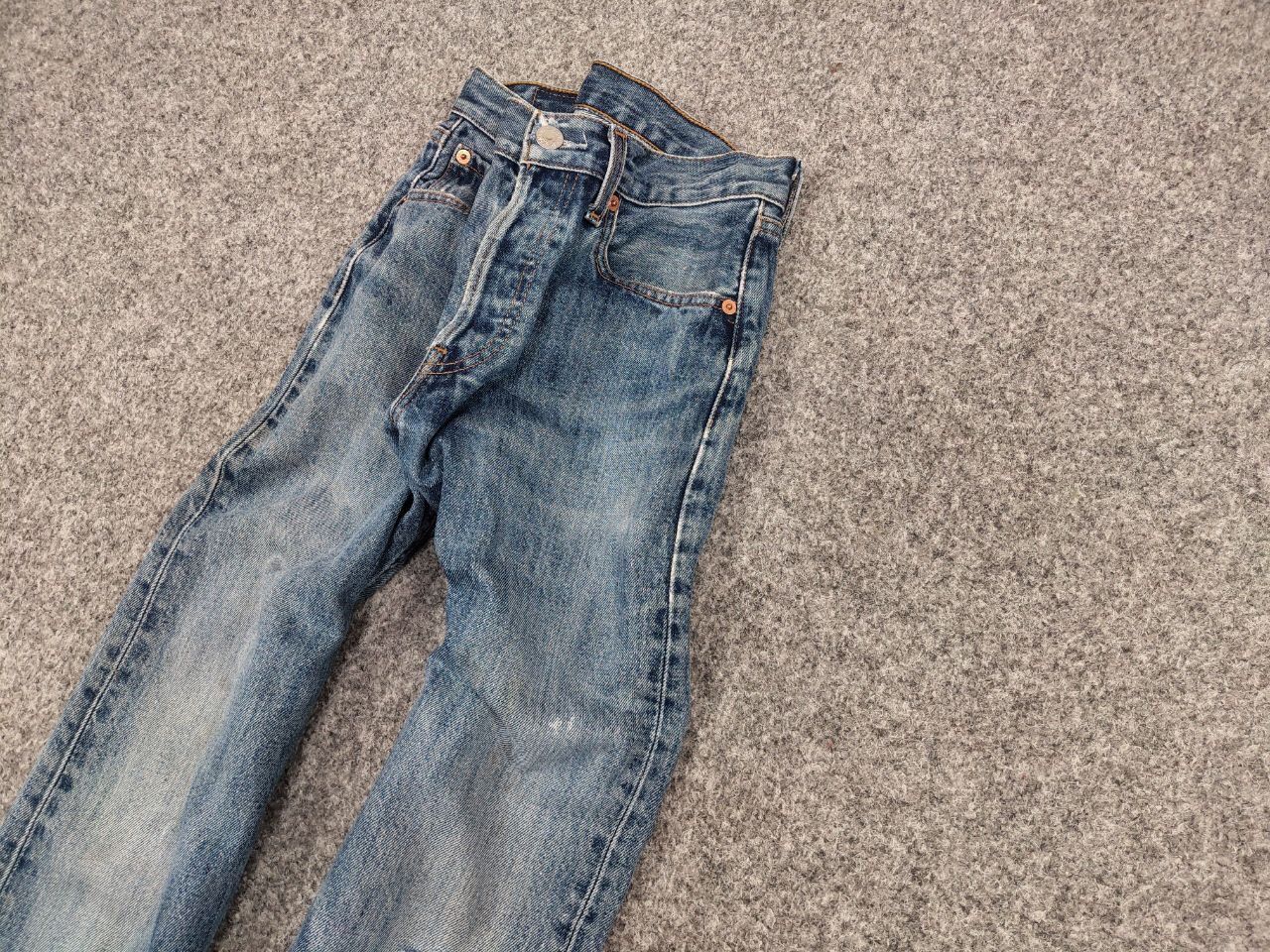 Levi's Vintage 90's Levis 501 Distressed Blue Faded Denim Jeans Size US 28 / EU 44 - 4 Thumbnail
