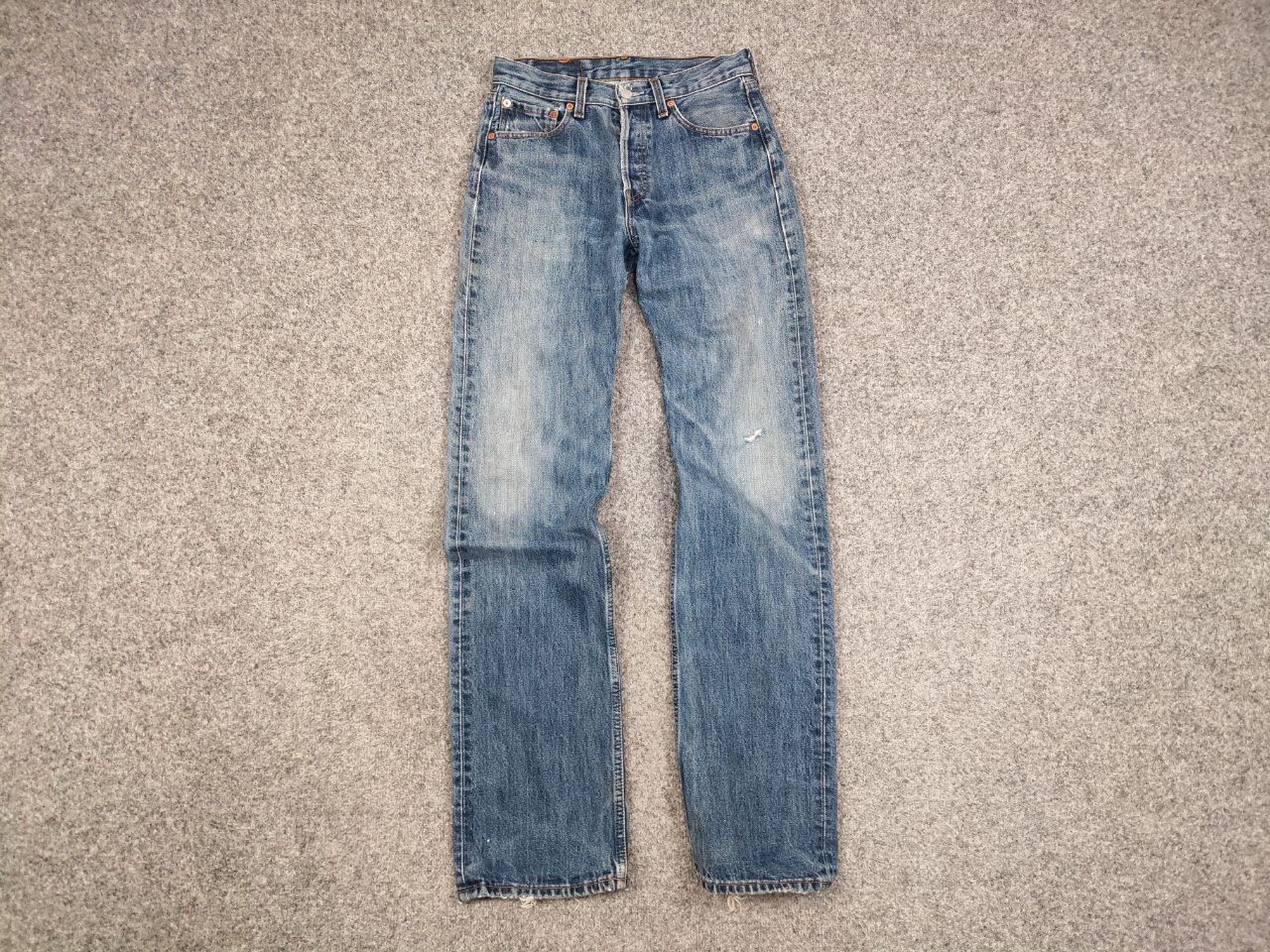 Levi's Vintage 90's Levis 501 Distressed Blue Faded Denim Jeans Size US 28 / EU 44 - 14 Thumbnail