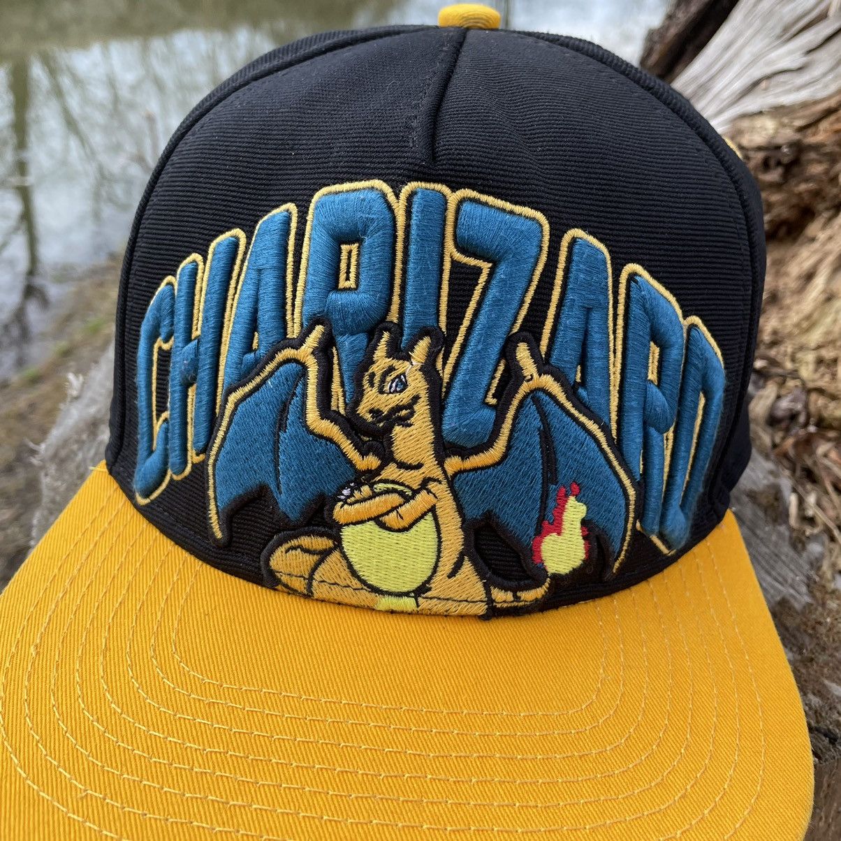 Pokemon × Vintage Vintage Pokémon Cap Hat Snapback Charizard 00s Streetwear Size ONE SIZE - 5 Thumbnail