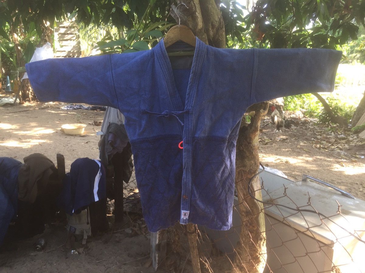 image of Vintage 60S Japanese Traditional Kimono Indigo Cardigan, Men's (Size Small)