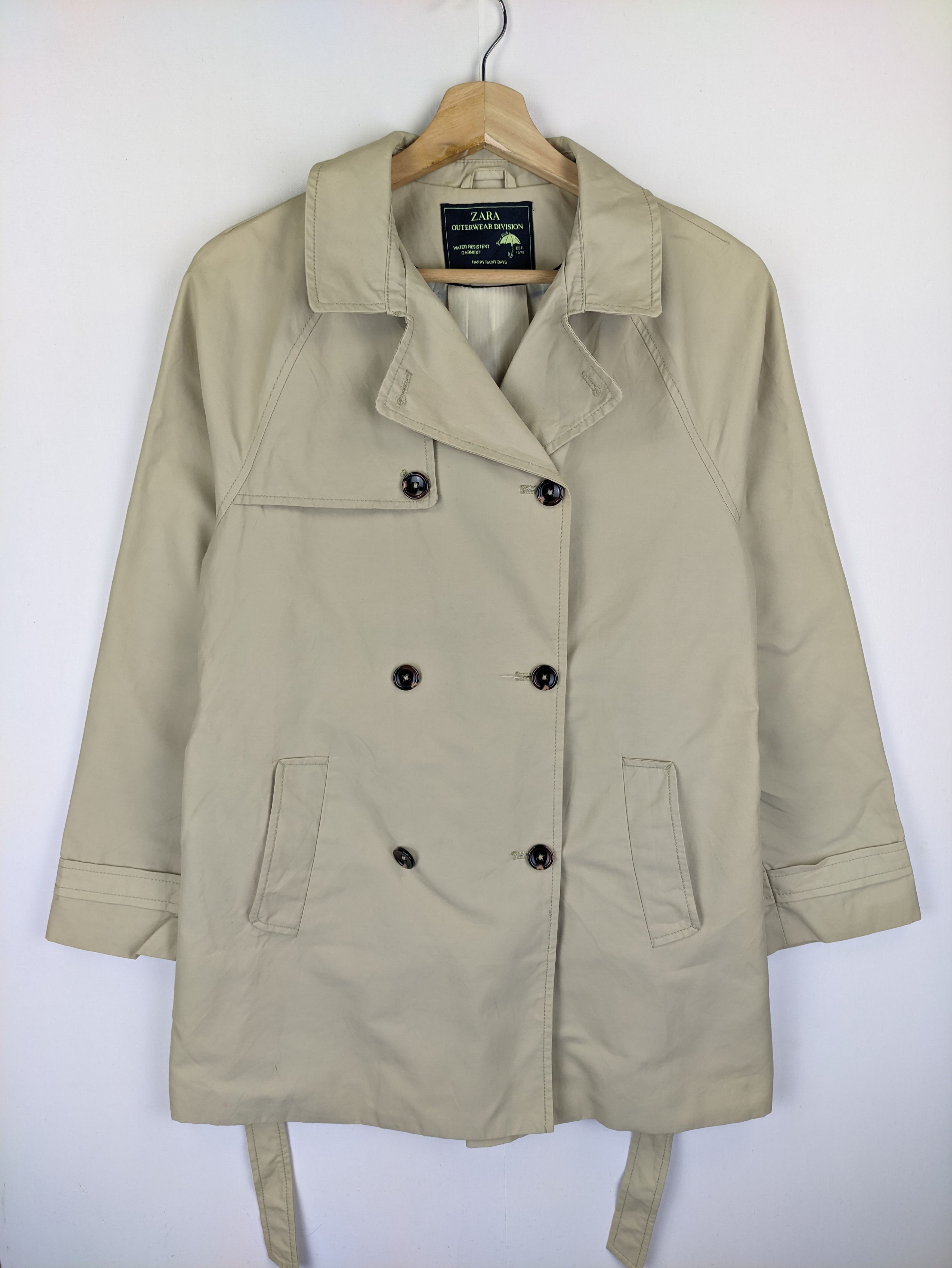 Zara Steals🔥Zara Raincoat Jacket Outwear Division Size S / US 4 / IT 40 - 1 Thumbnail