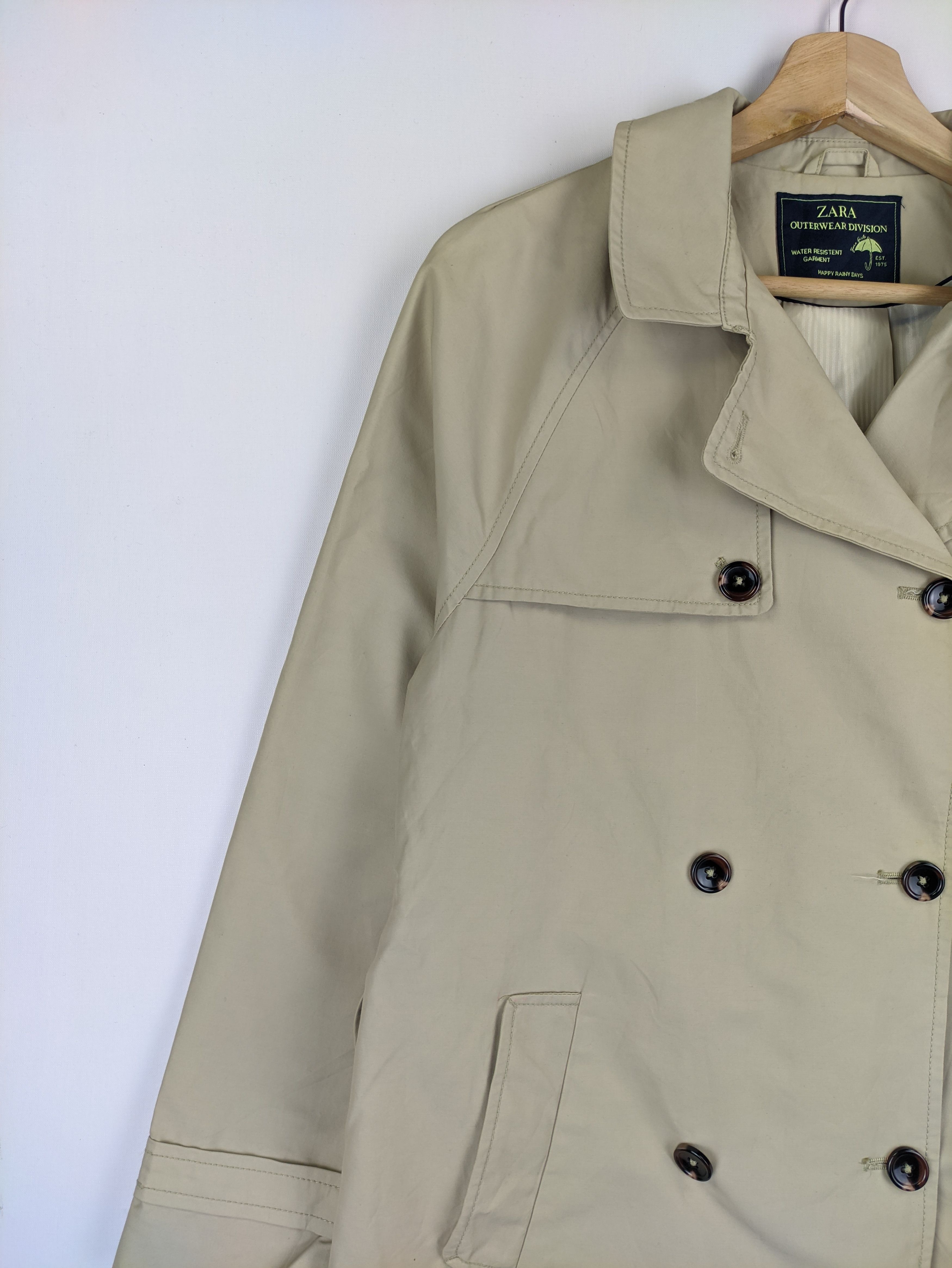 Zara Steals🔥Zara Raincoat Jacket Outwear Division Size S / US 4 / IT 40 - 5 Thumbnail