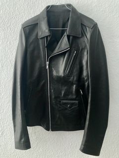 Giacca In Pelle Stooges Leather Biker Jacket In Black