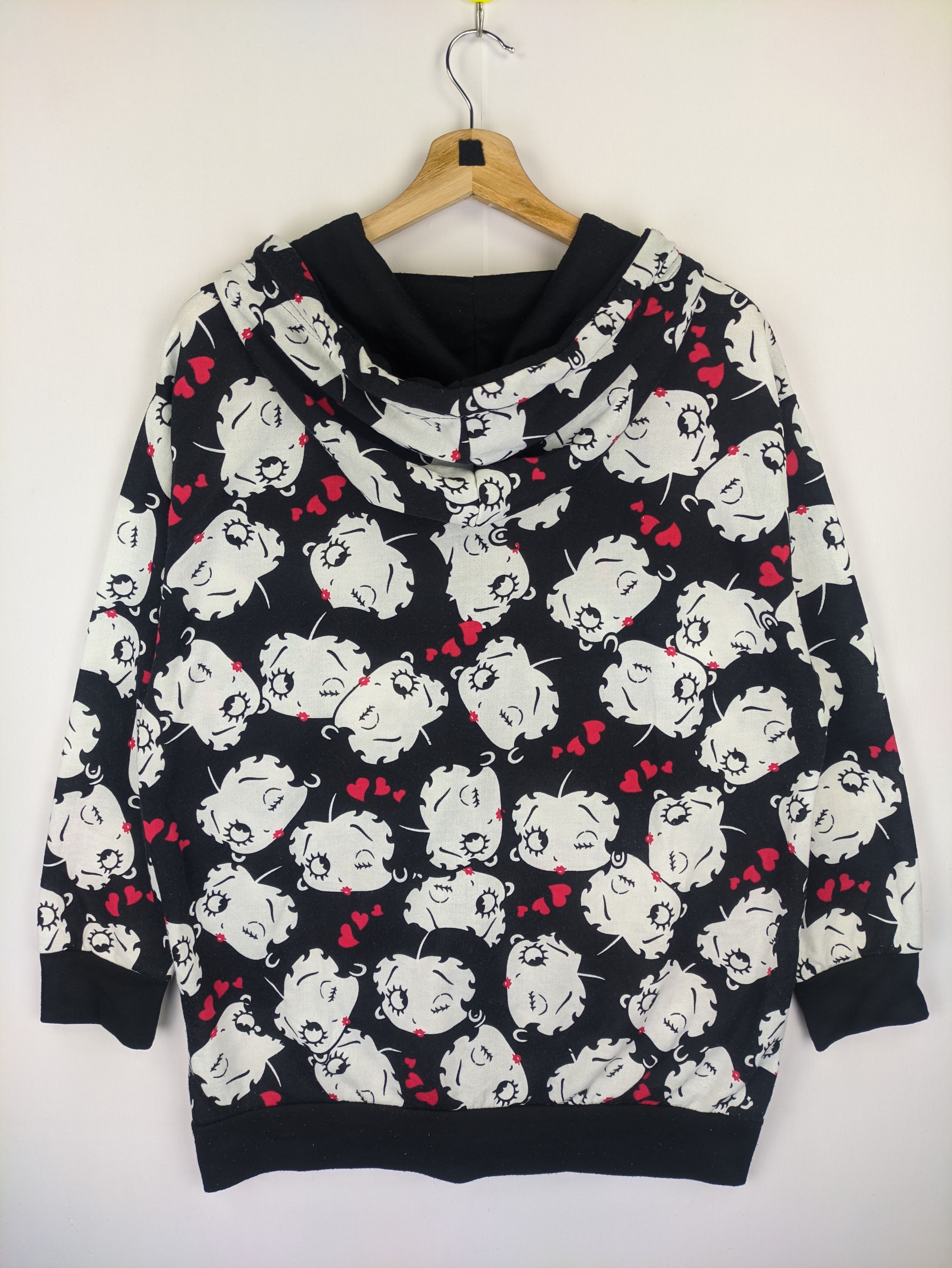 Cartoon Network Steals🔥Betty Boop Hoodie Zip Up Fullprint Size L / US 10 / IT 46 - 2 Thumbnail
