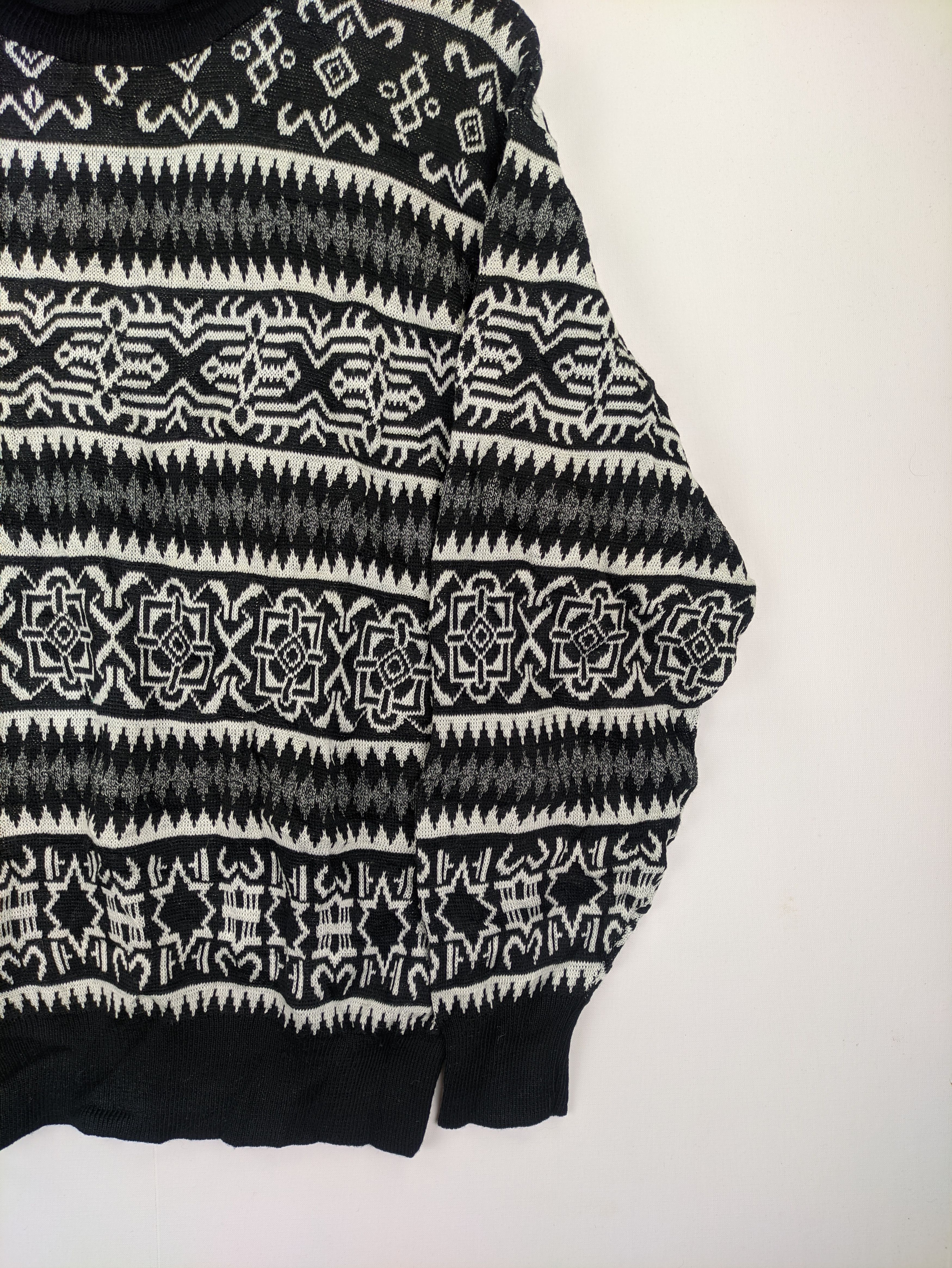 Japanese Brand Steals🔥Vintage Knit Sweater Patterned by Mono Tone Size US M / EU 48-50 / 2 - 5 Thumbnail