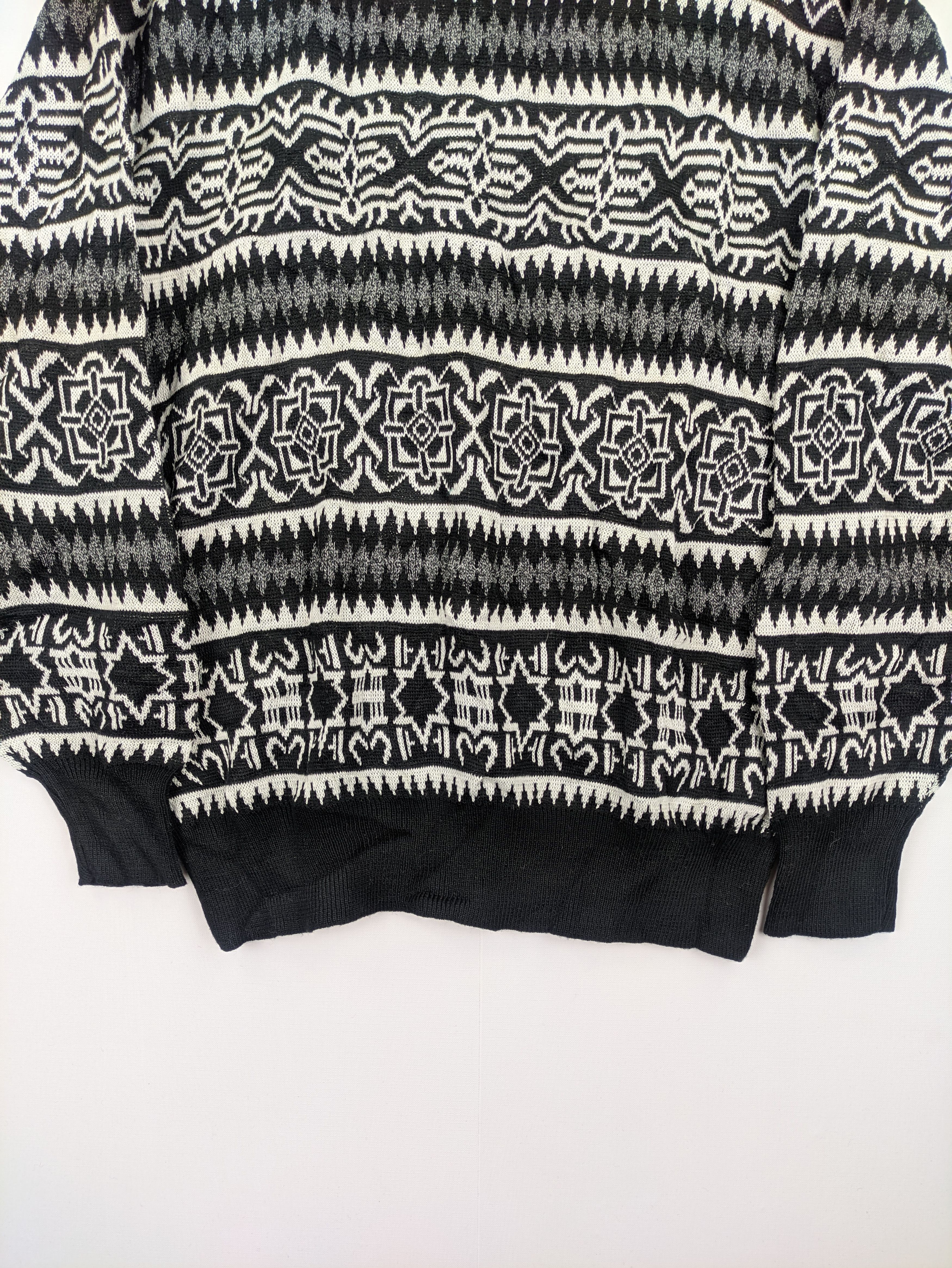 Japanese Brand Steals🔥Vintage Knit Sweater Patterned by Mono Tone Size US M / EU 48-50 / 2 - 7 Thumbnail