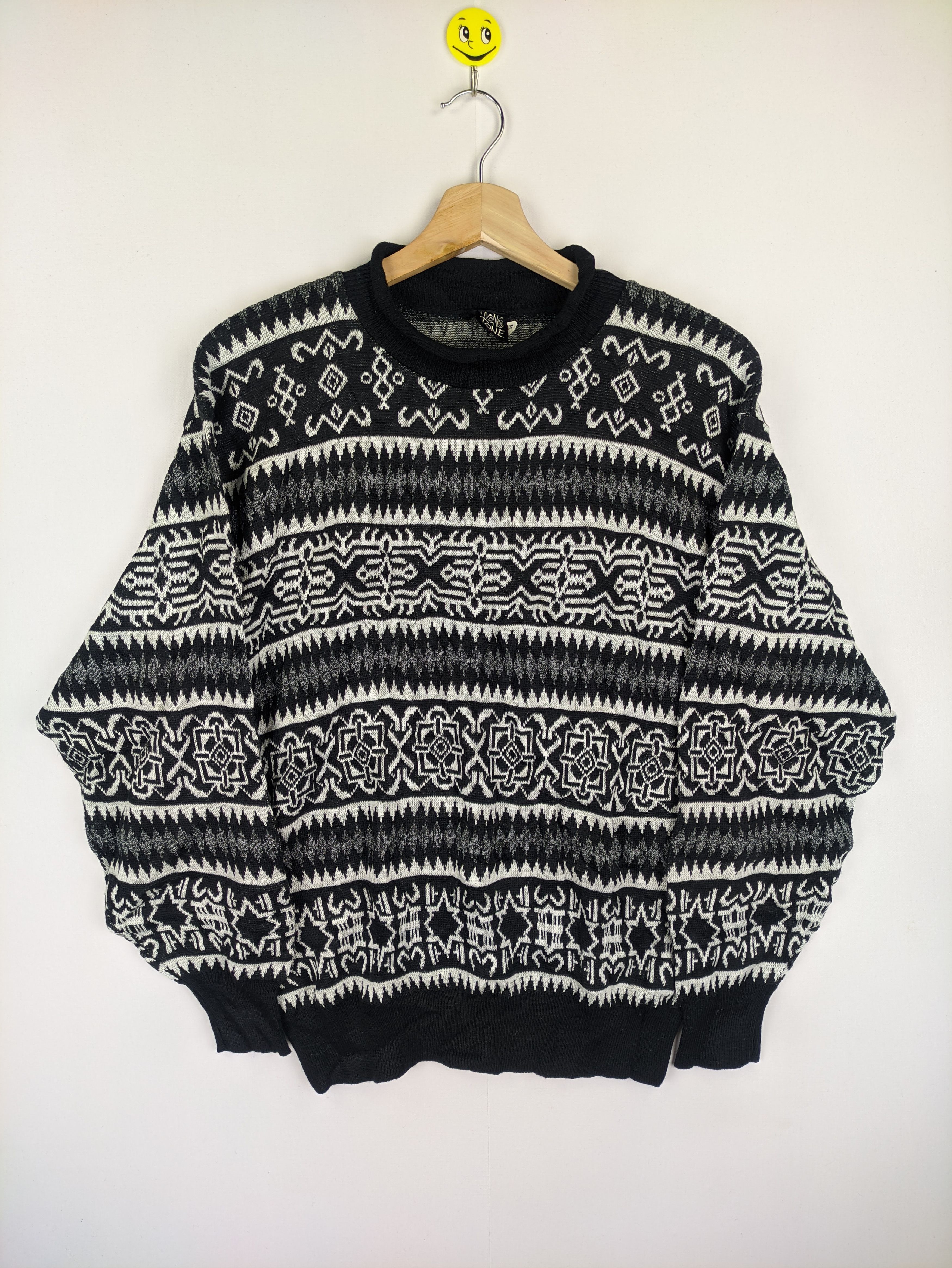 Japanese Brand Steals🔥Vintage Knit Sweater Patterned by Mono Tone Size US M / EU 48-50 / 2 - 8 Thumbnail