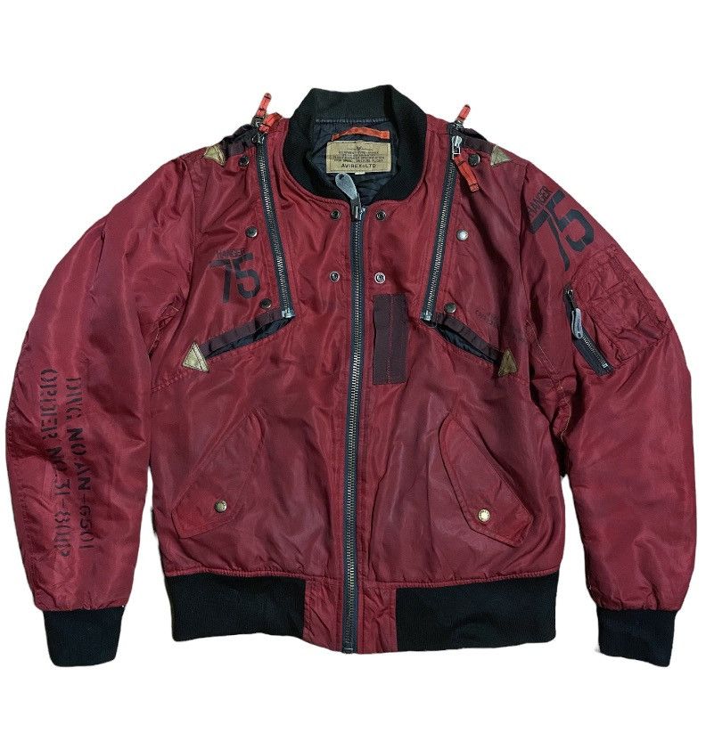 Avirex AVIREX FLIGHT JACKET "Ultra Rare Design" Size US L / EU 52-54 / 3 - 2 Thumbnail