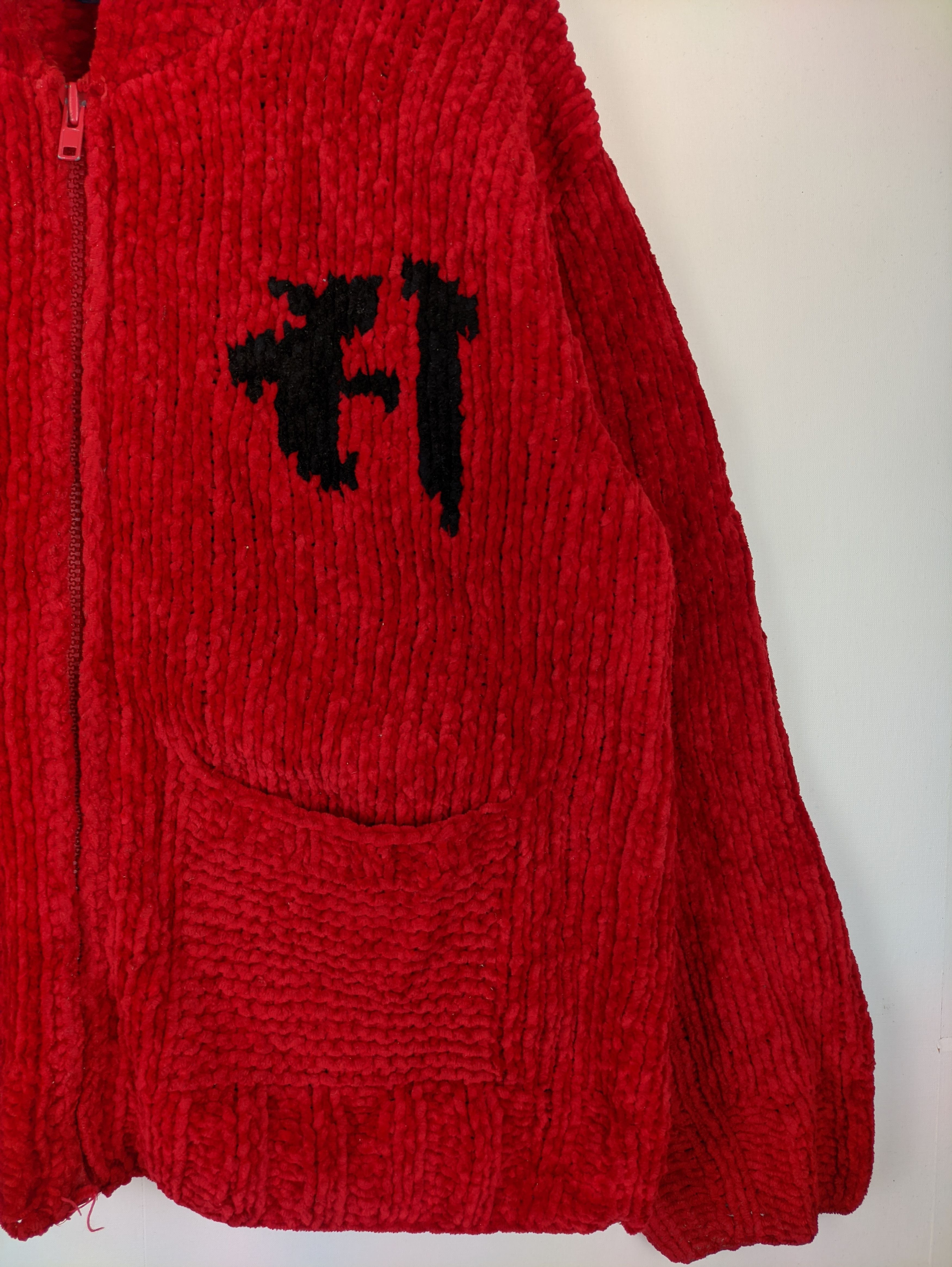 Aran Isles Knitwear × Japanese Brand × Vintage Steals🔥Vintage Knit Jacket Zip Up by Willpips Size US M / EU 48-50 / 2 - 7 Thumbnail