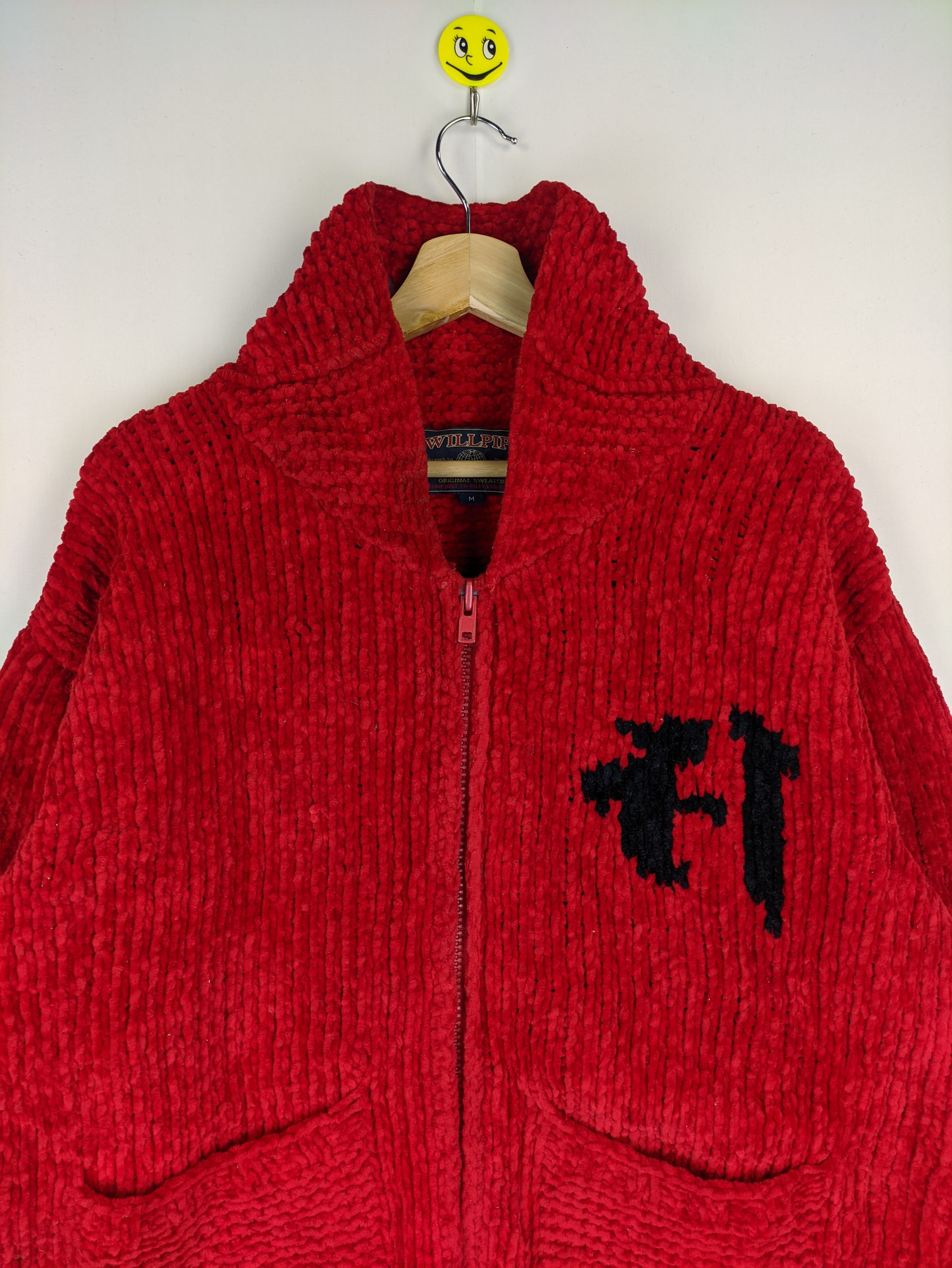 Aran Isles Knitwear × Japanese Brand × Vintage Steals🔥Vintage Knit Jacket Zip Up by Willpips Size US M / EU 48-50 / 2 - 8 Thumbnail