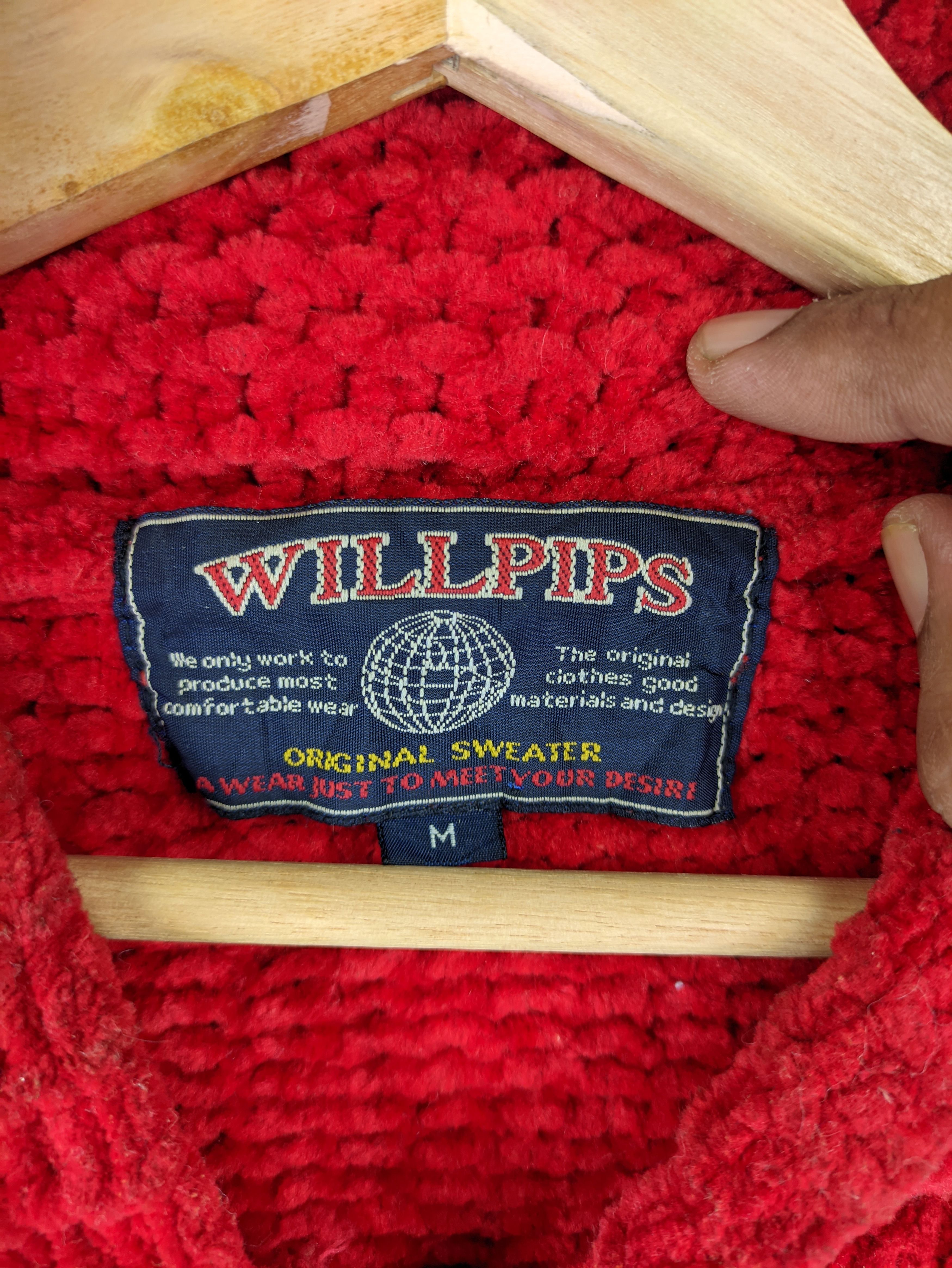 Aran Isles Knitwear × Japanese Brand × Vintage Steals🔥Vintage Knit Jacket Zip Up by Willpips Size US M / EU 48-50 / 2 - 3 Thumbnail
