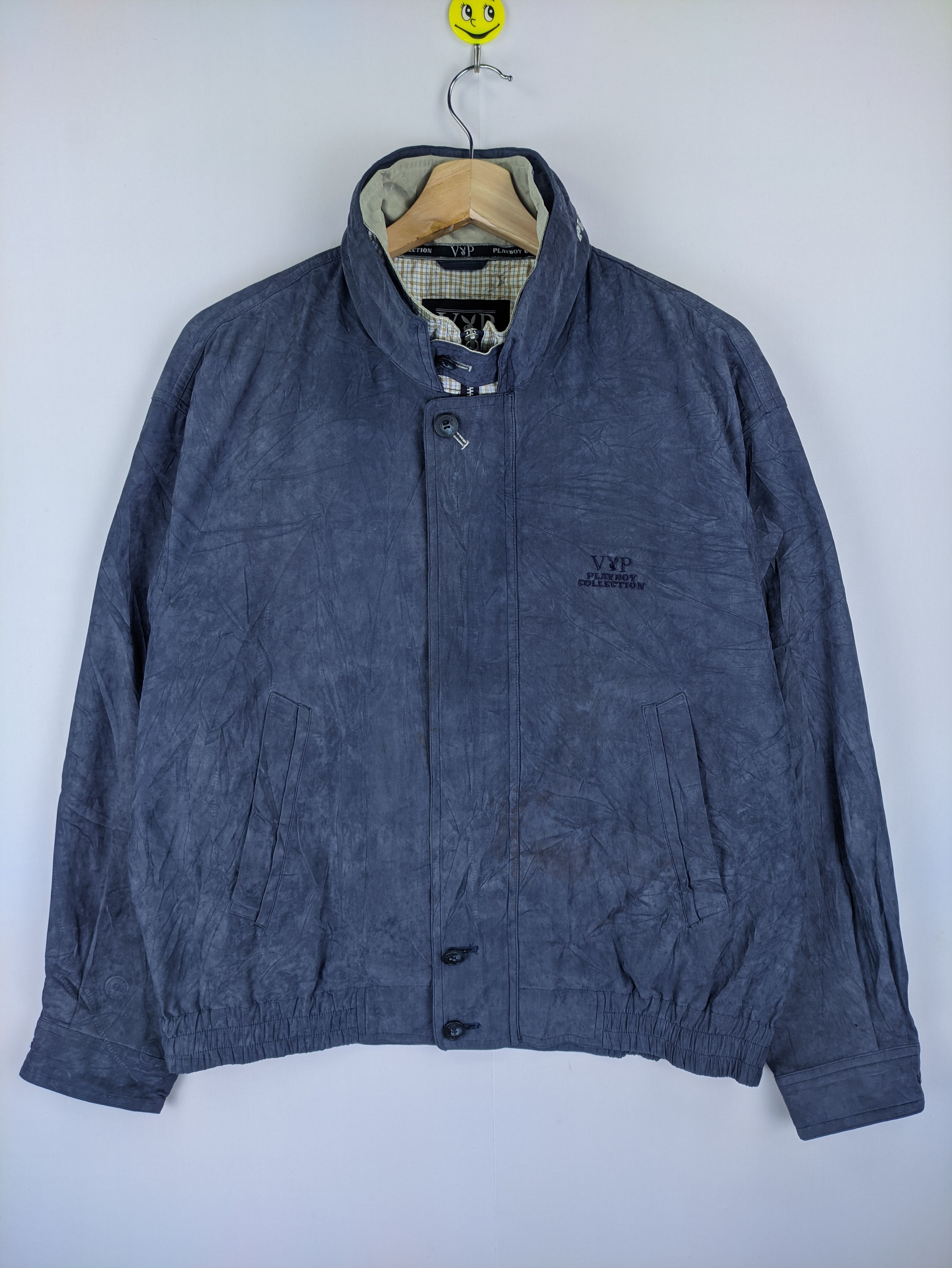 image of Stealsvintage Playboy Jacket Hooded in Blue, Men's (Size Medium)
