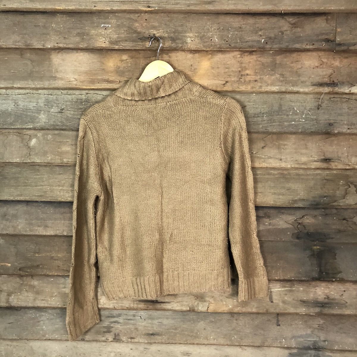 Aran Isles Knitwear × Japanese Brand ray Cassin Brown Patterned Cardigan knitweat crochet #081B Size S / US 4 / IT 40 - 8 Thumbnail