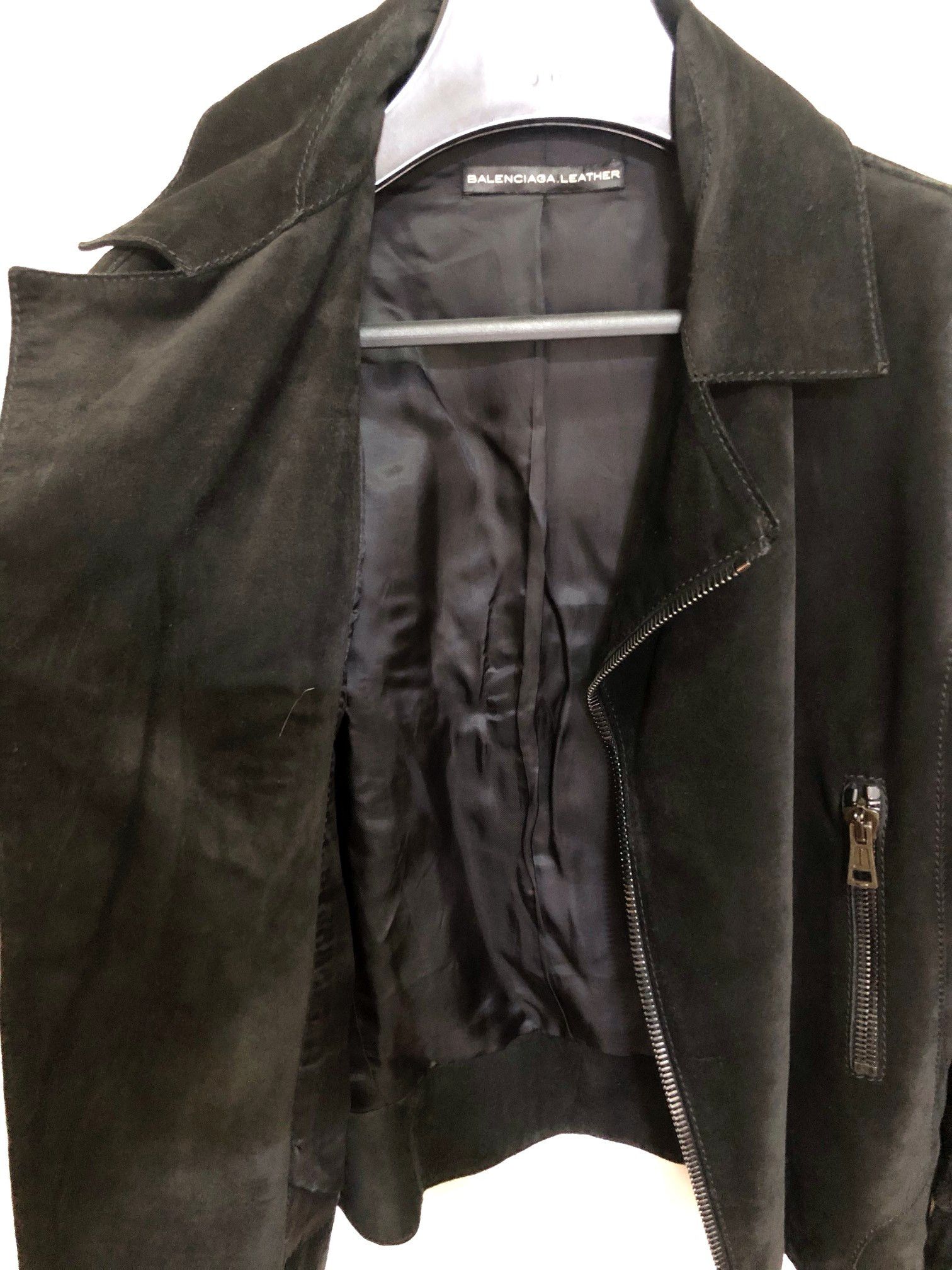 Balenciaga [FINAL DROP] Balenciaga Suede Suede Moto Jacket Size US S / EU 44-46 / 1 - 12 Thumbnail