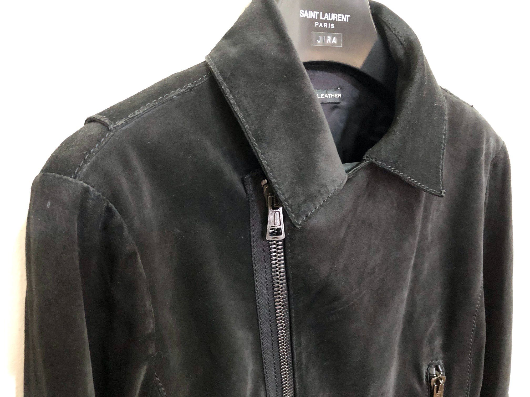 Balenciaga [FINAL DROP] Balenciaga Suede Suede Moto Jacket Size US S / EU 44-46 / 1 - 10 Thumbnail