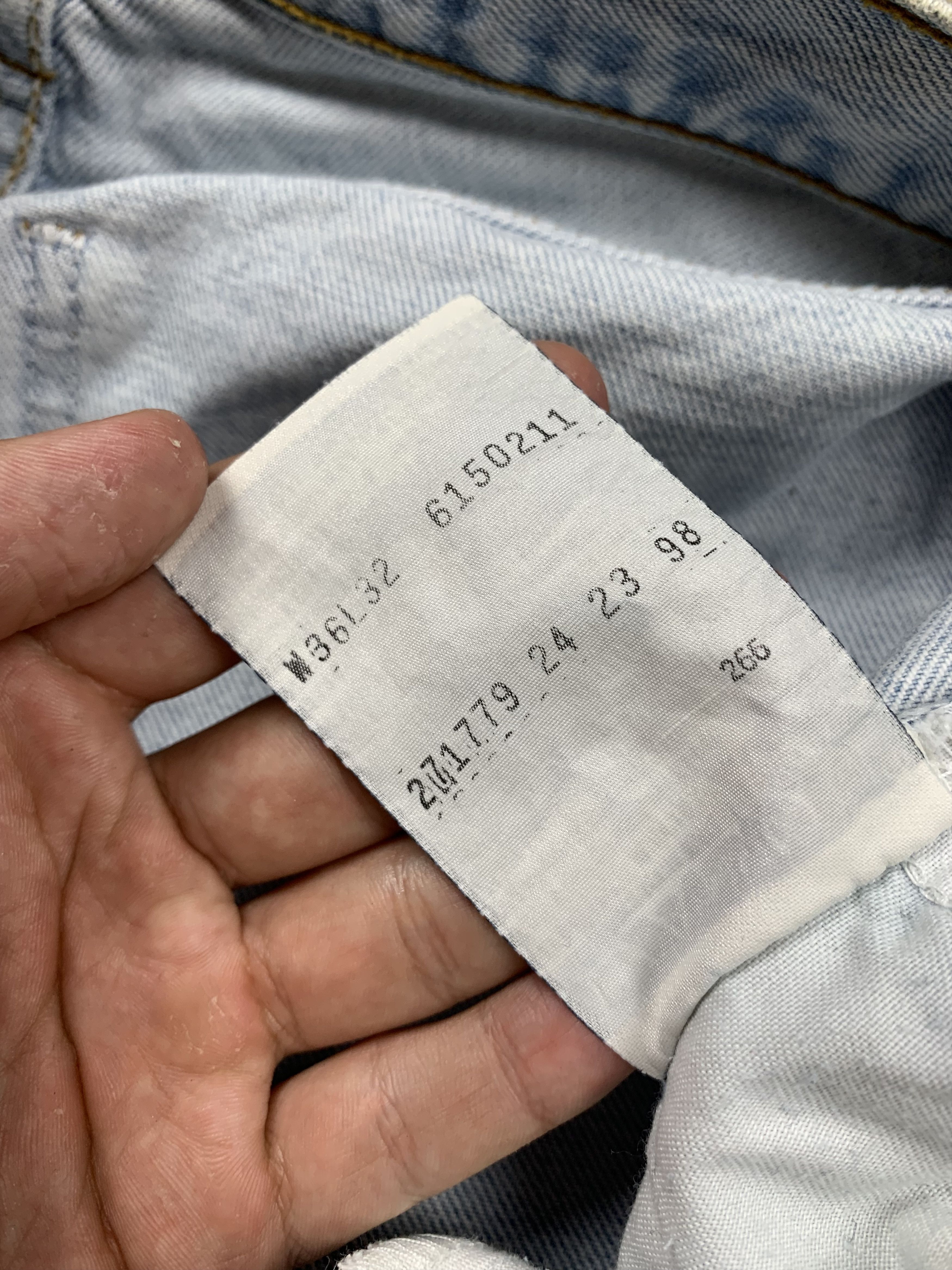 Levi's Levis Vintage Mens Denim Pants Jeans Size US 36 / EU 52 - 7 Thumbnail