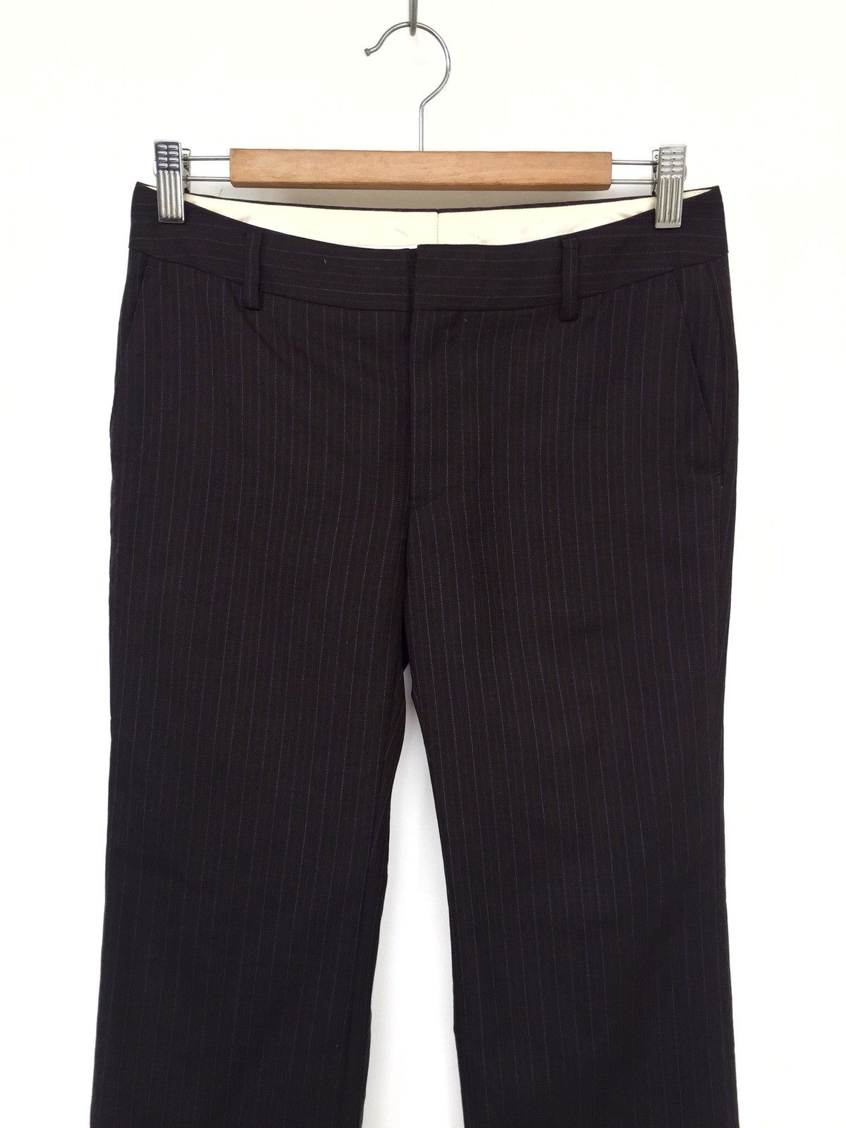 United Arrows Pinstriped Wool Blend Trousers Pants Size US 29 - 3 Thumbnail