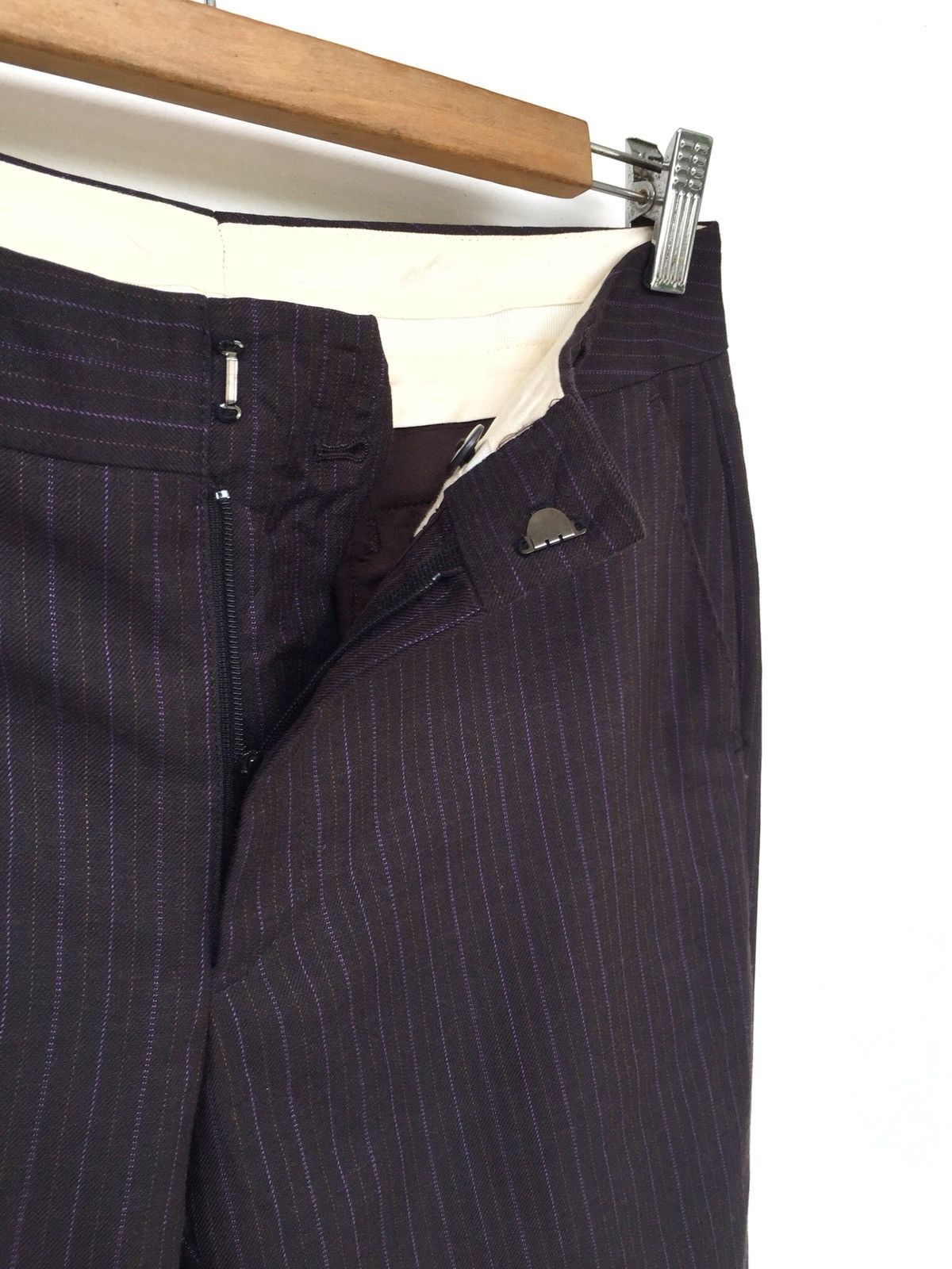 United Arrows Pinstriped Wool Blend Trousers Pants Size US 29 - 2 Thumbnail