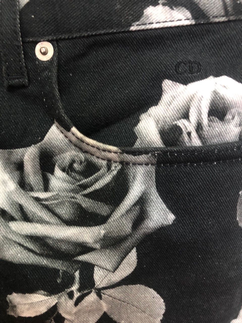 Dior Dior Homme AW 2016 Roses Printed Jeans Size US 30 / EU 46 - 10 Thumbnail