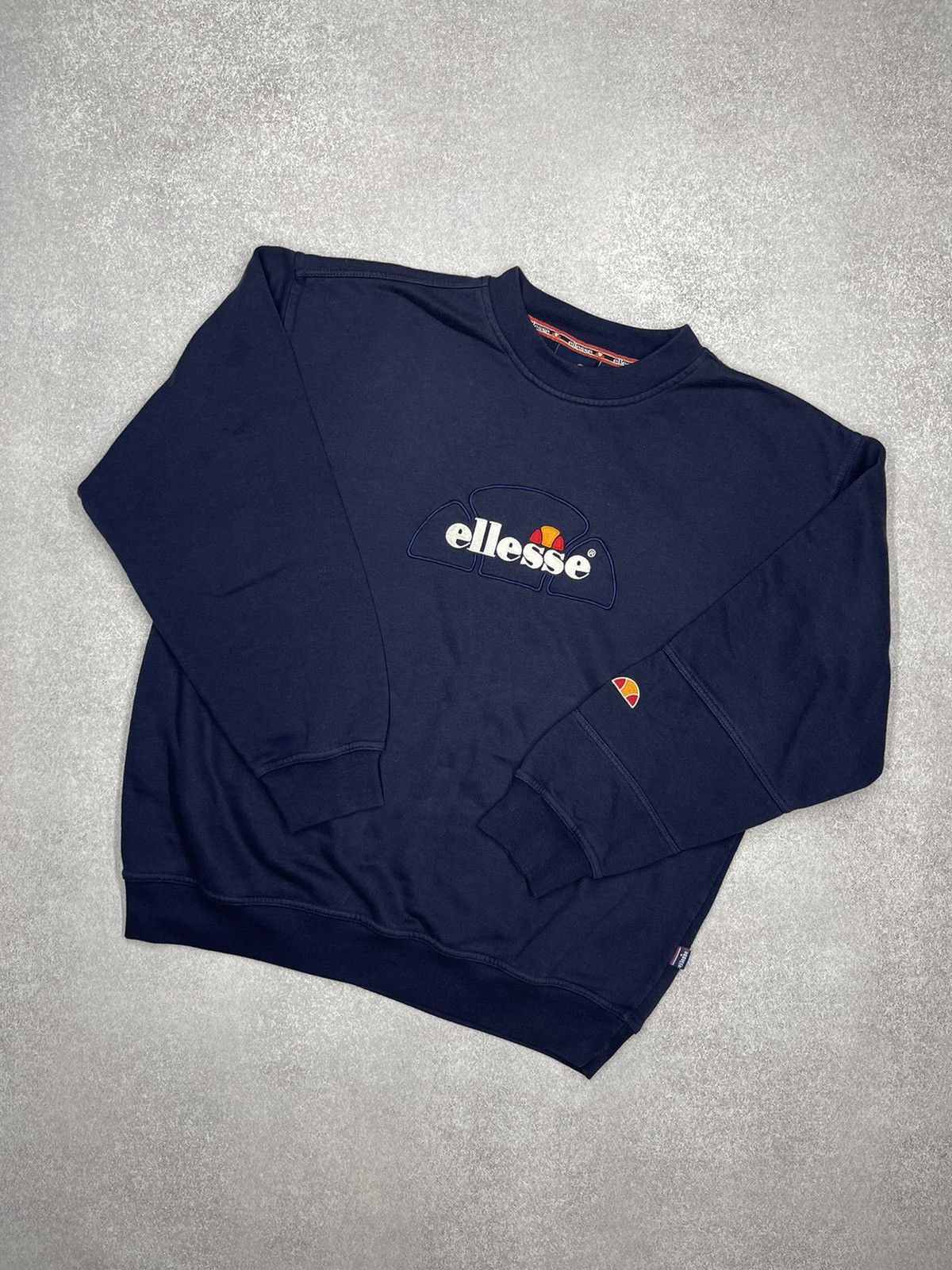 Vintage Ellesse Sweatshirt Big Logo Y2K size L