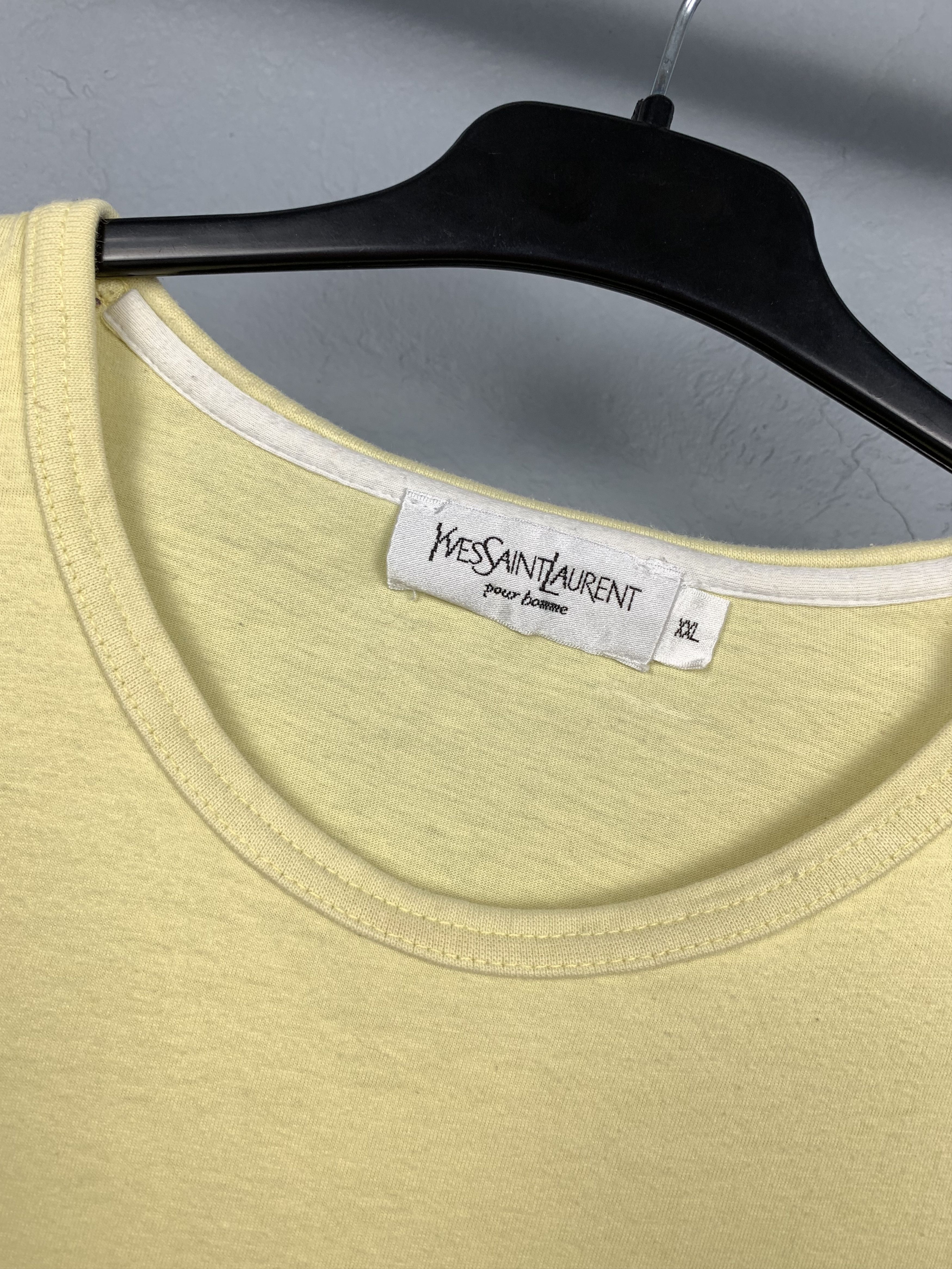 Yves Saint Laurent Yves Saint Laurent YSL Mens T-Shirt Tee Size US L / EU 52-54 / 3 - 3 Thumbnail