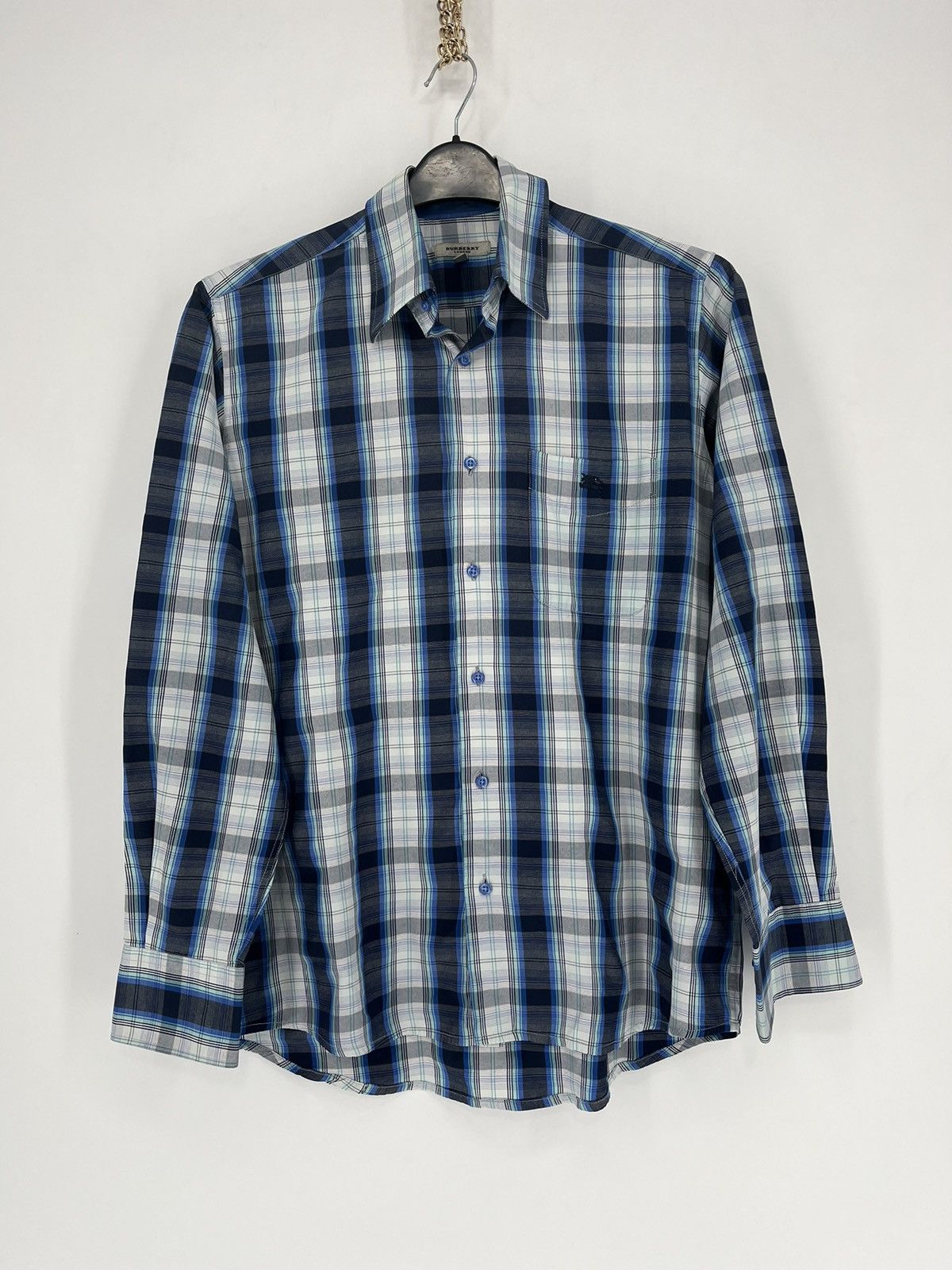 Burberry × Vintage Burberry London Shirt Long Sleeve Vintage Rare Log Size US S / EU 44-46 / 1 - 5 Thumbnail