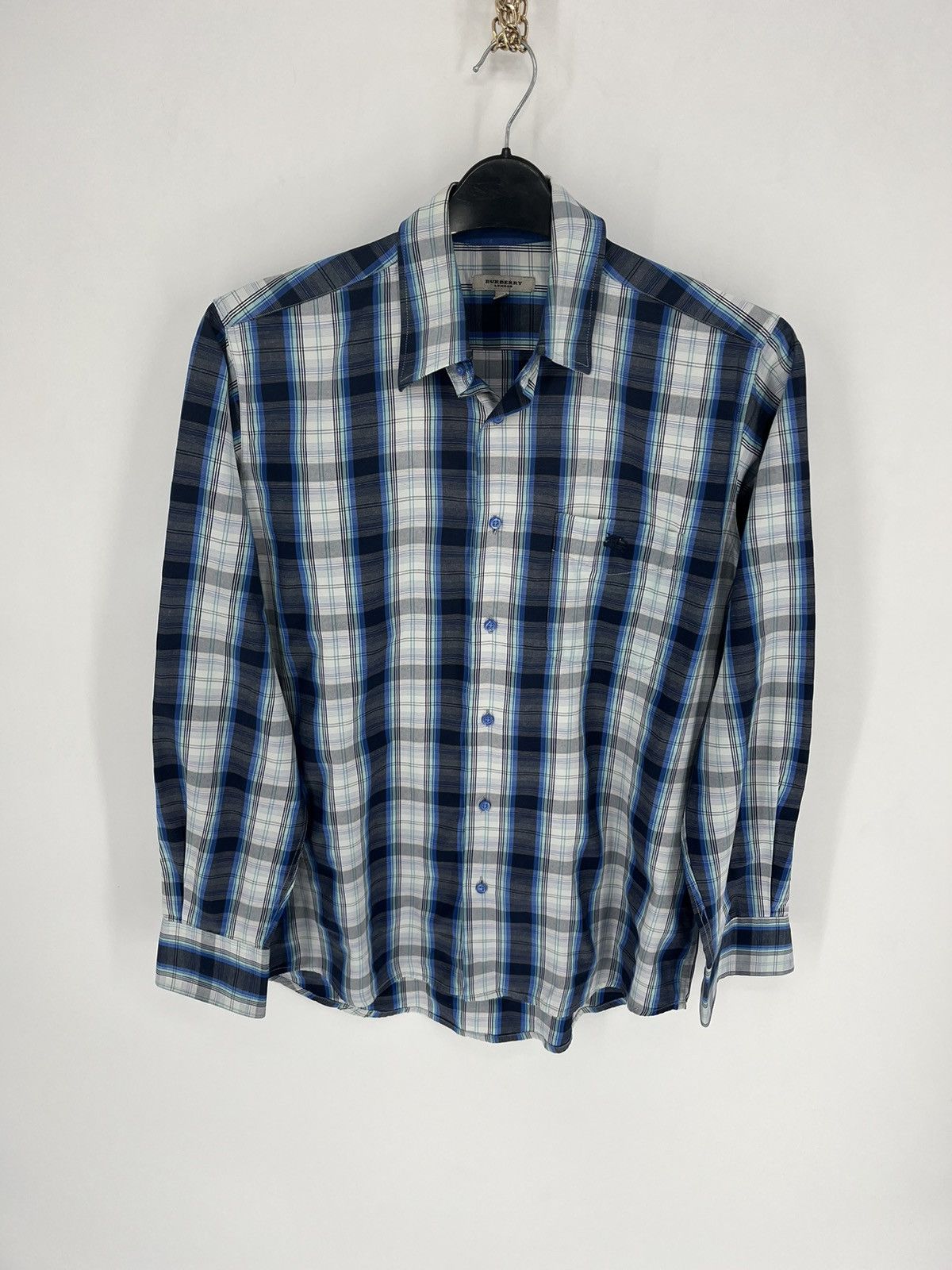 Burberry × Vintage Burberry London Shirt Long Sleeve Vintage Rare Log Size US S / EU 44-46 / 1 - 4 Thumbnail