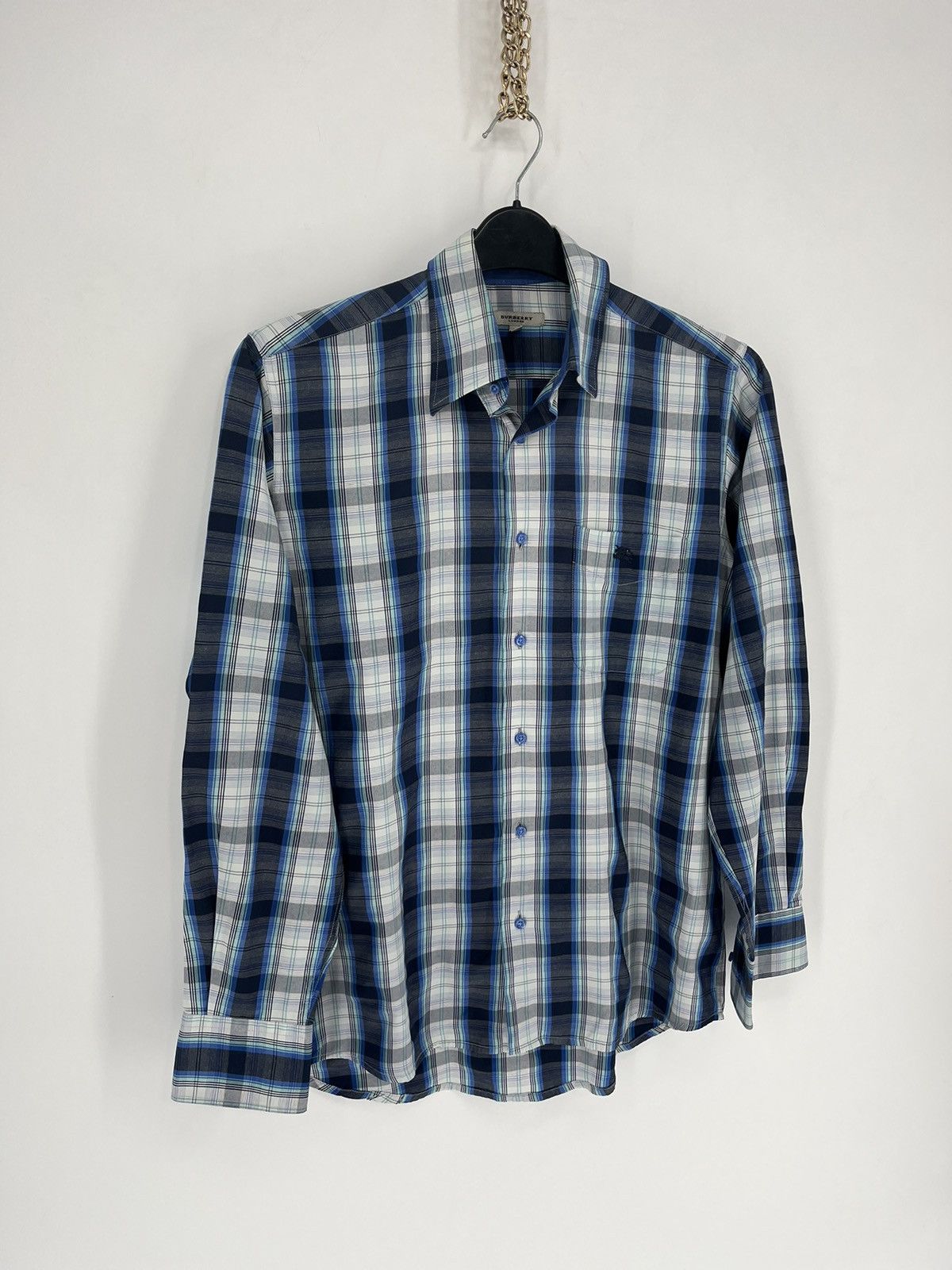 Burberry × Vintage Burberry London Shirt Long Sleeve Vintage Rare Log Size US S / EU 44-46 / 1 - 2 Thumbnail